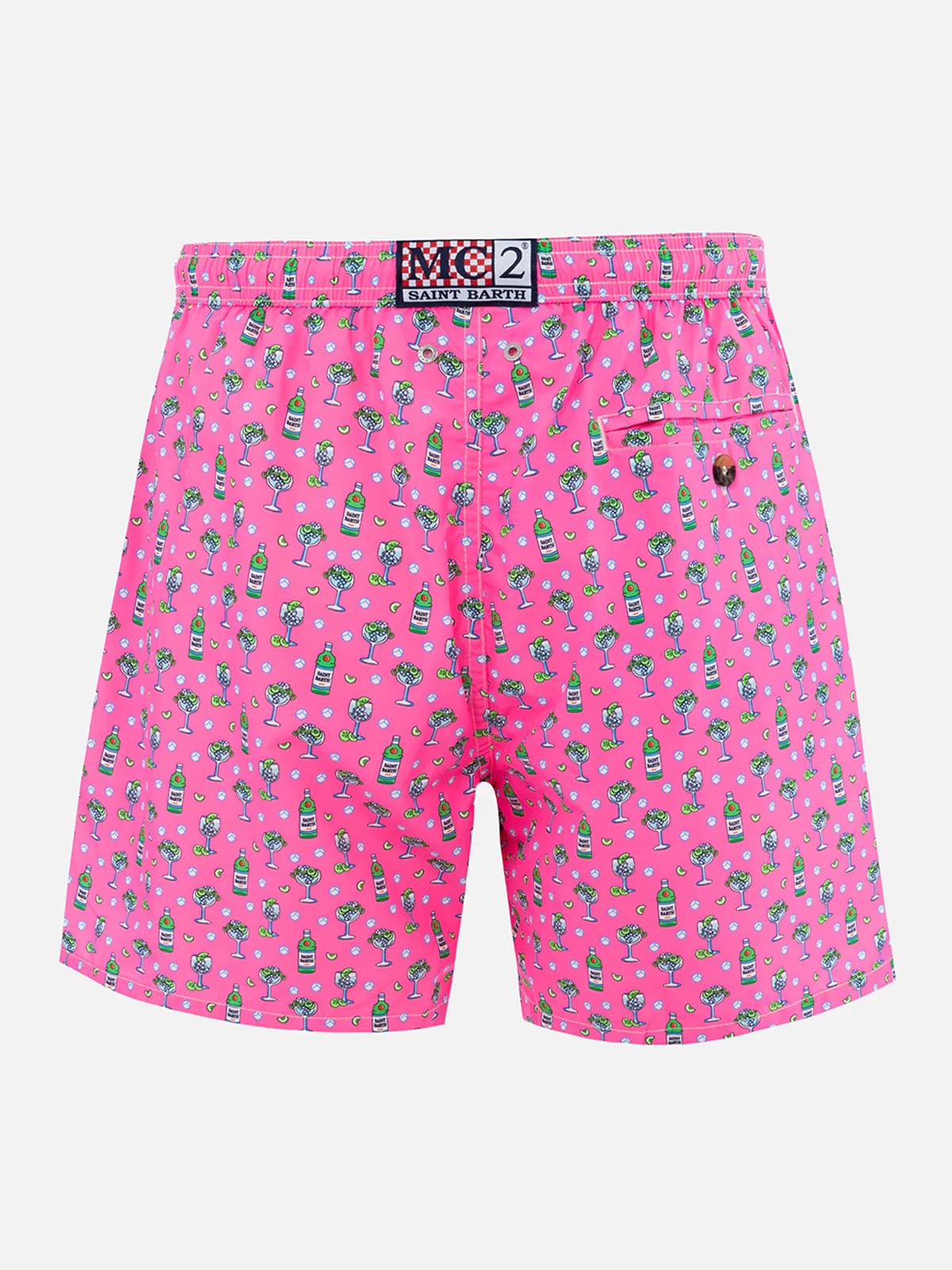 Lighting Micro Fantasy pink ice and cocktail print swim shorts - Image 2