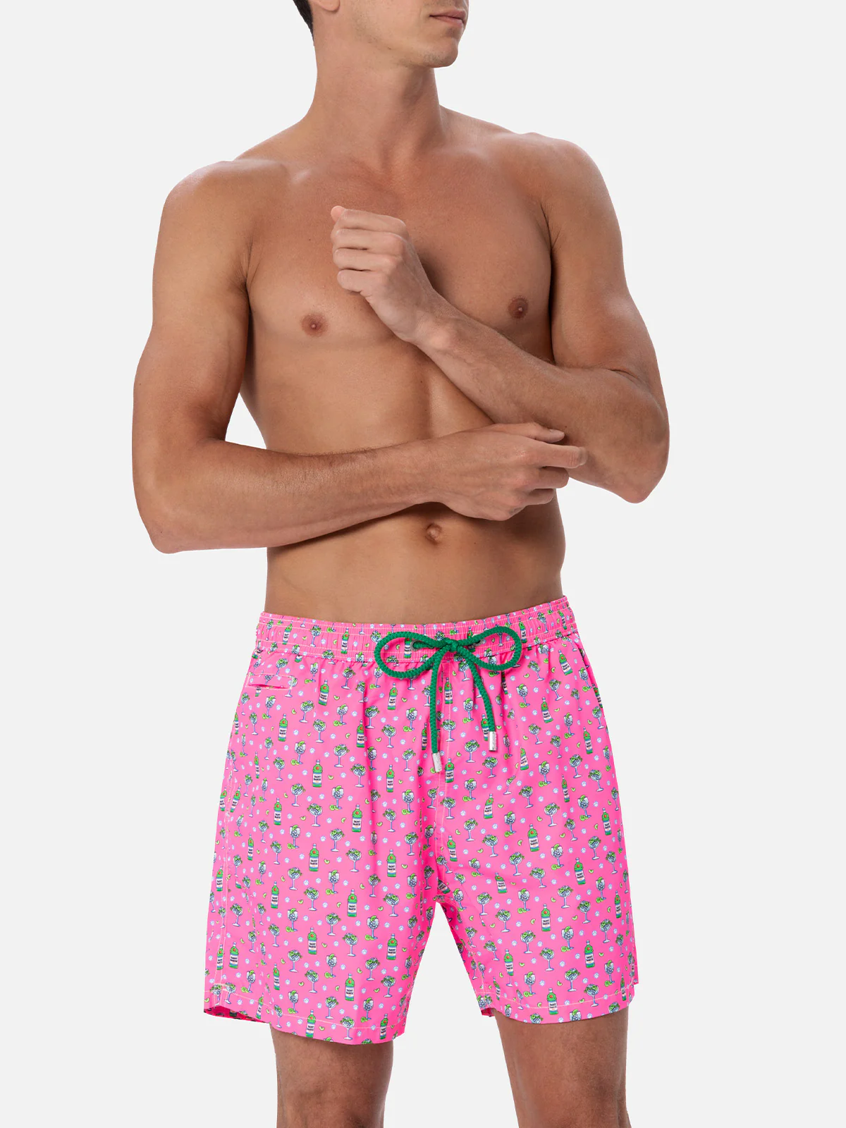 Lighting Micro Fantasy pink ice and cocktail print swim shorts - Image 3