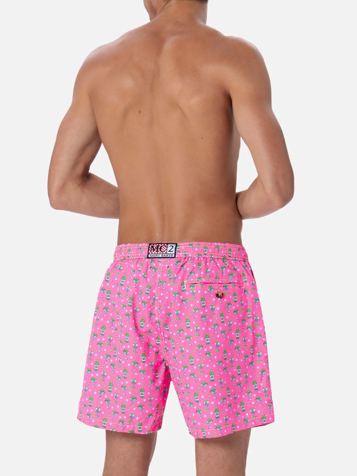 Lighting Micro Fantasy pink ice and cocktail print swim shorts - Image 5