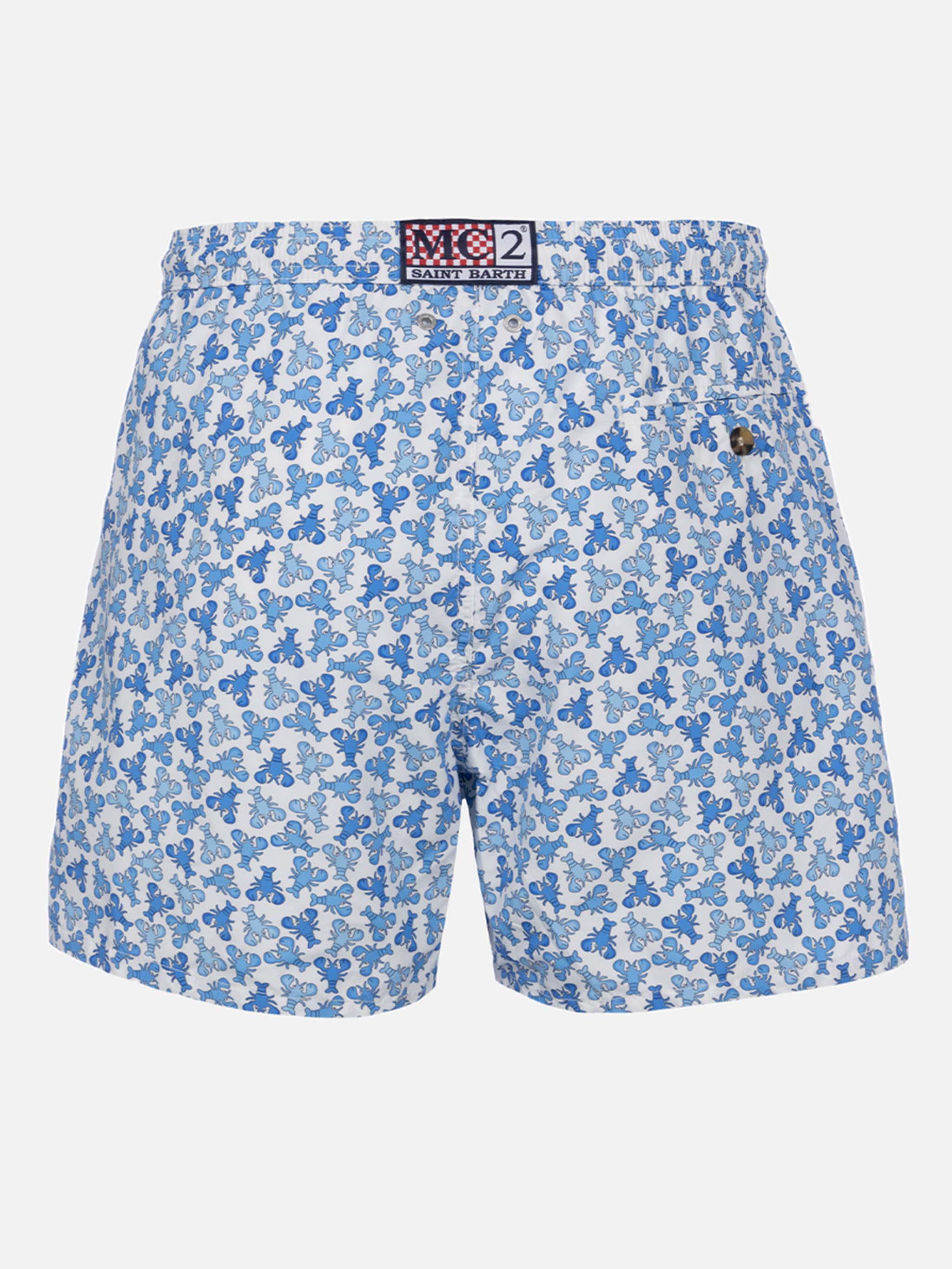 Lighting Micro Fantasy white lobster print swim shorts - Image 2