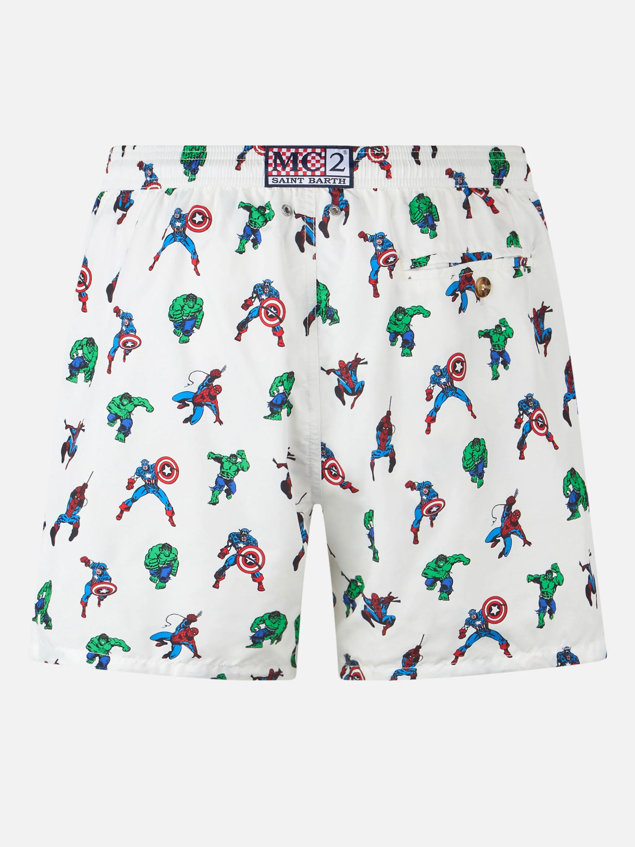 Lighting Micro Fantasy Marvel super heroes print swim shorts | Special Edition - Image 2