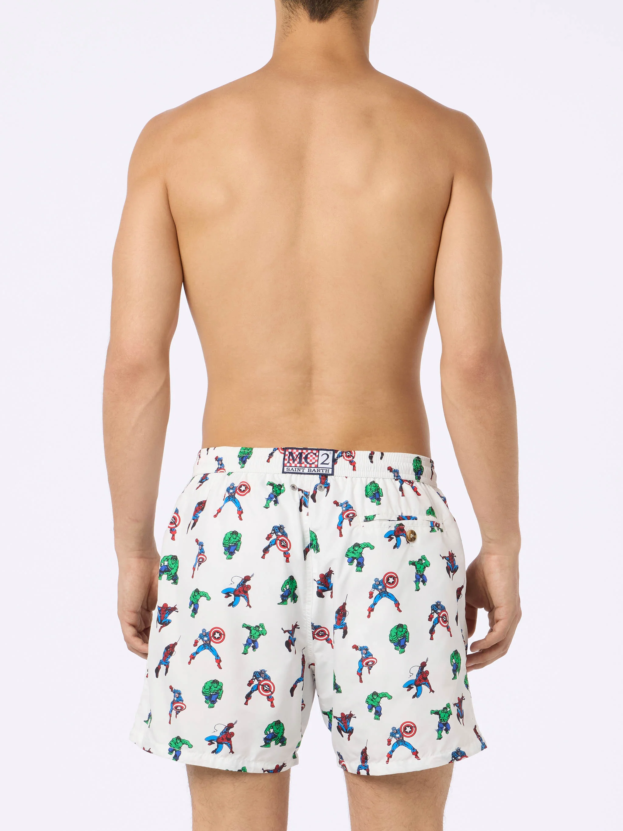 Lighting Micro Fantasy Marvel super heroes print swim shorts | Special Edition - Image 4