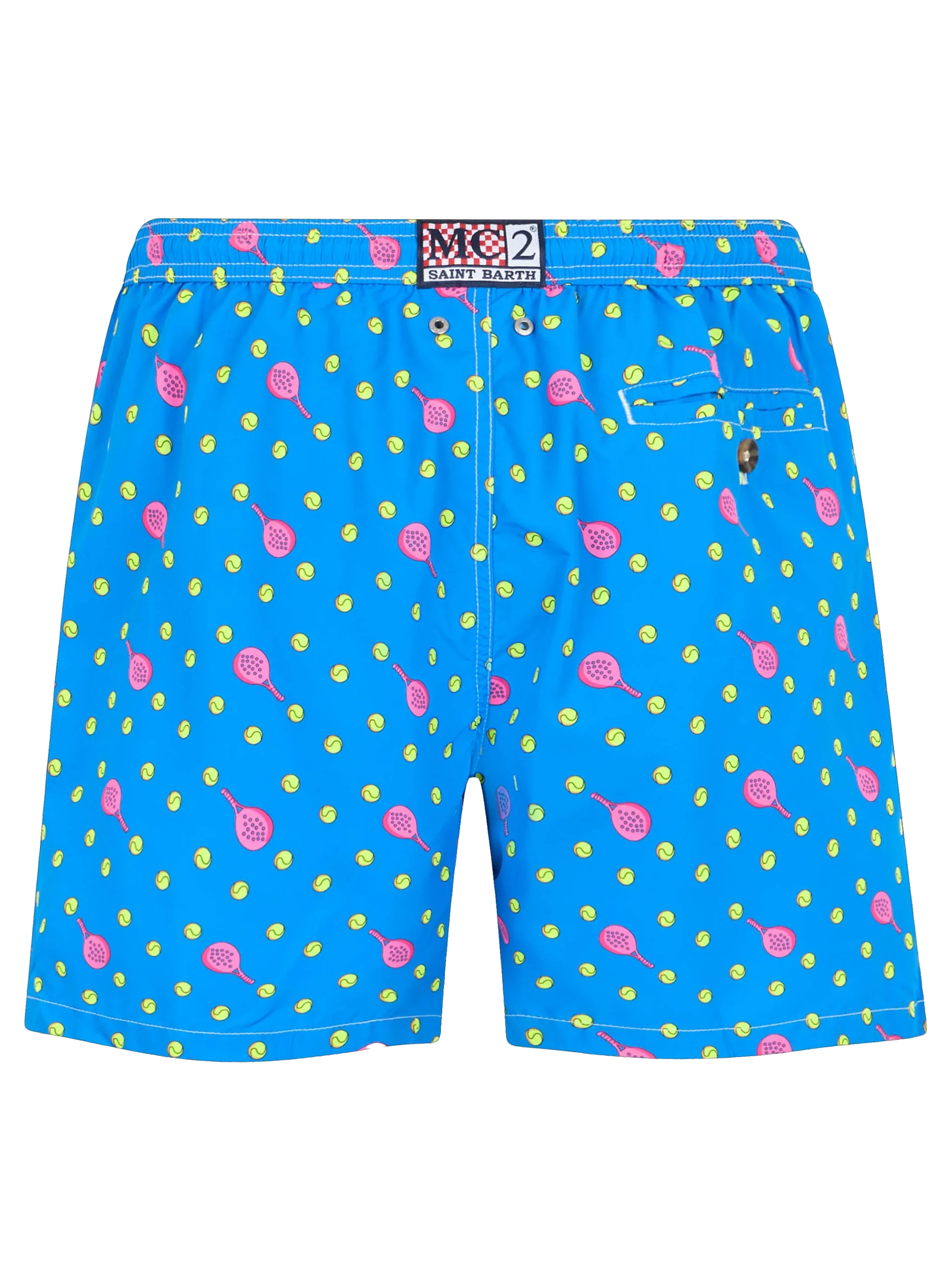 Lighting Micro Fantasy swim shorts in technical fabric with padel pattern in blue and multicolor - Image 2