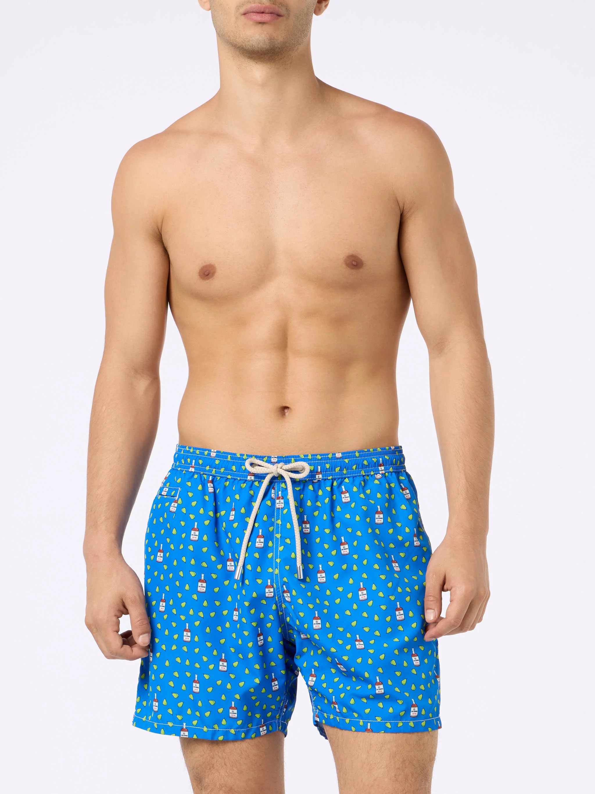 Lighting Micro Fantasy green rum and pear print swim shorts - Image 3