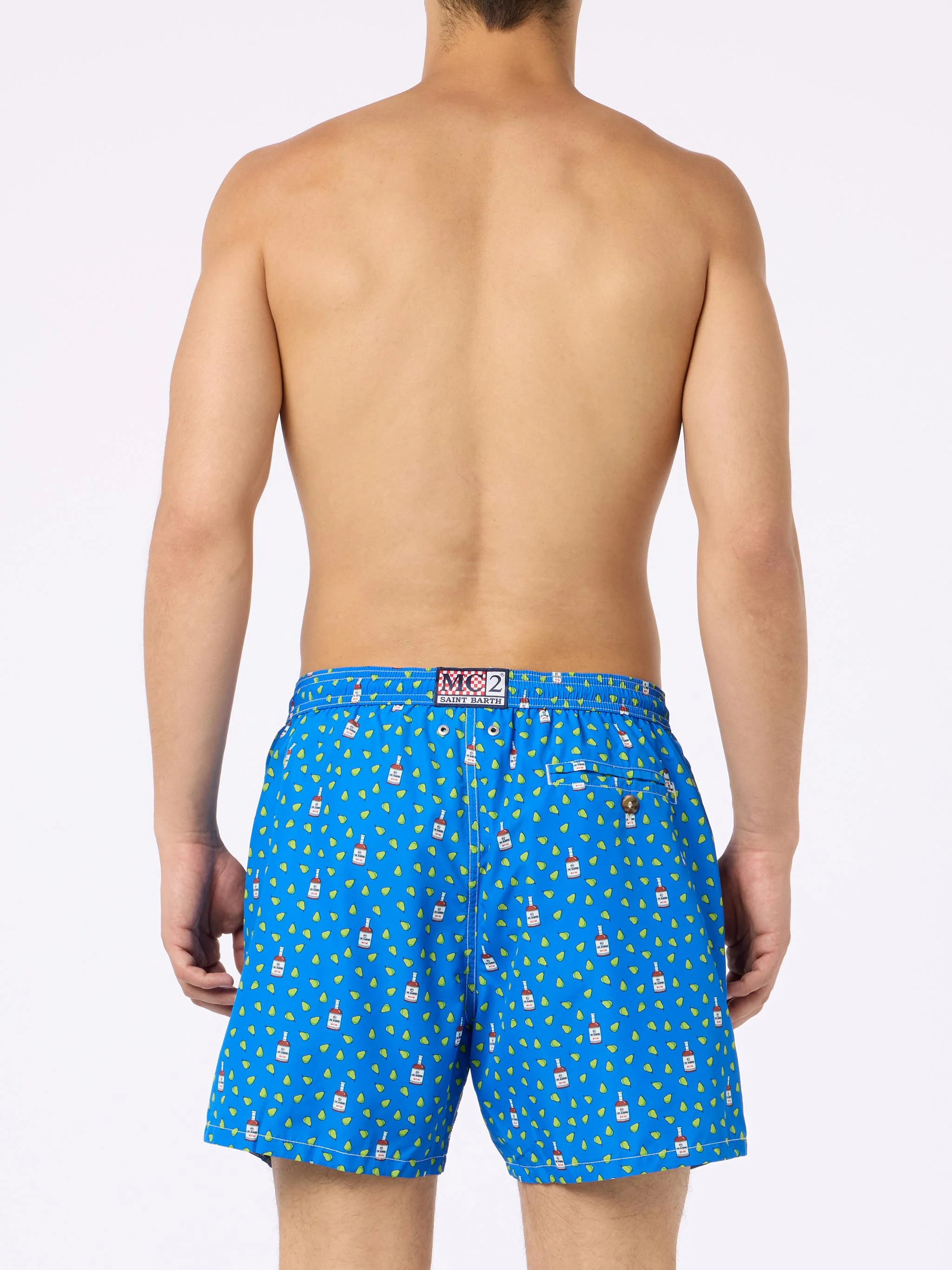 Lighting Micro Fantasy green rum and pear print swim shorts - Image 4