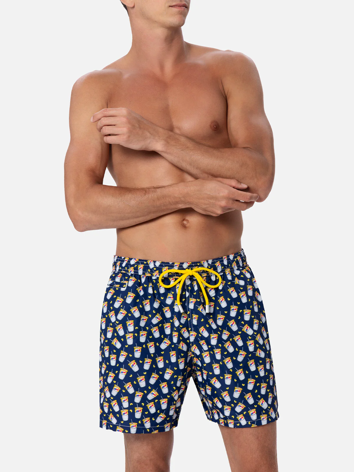 Lighting Micro Fantasy blue Estathé print swim shorts | Special Edition - Image 3