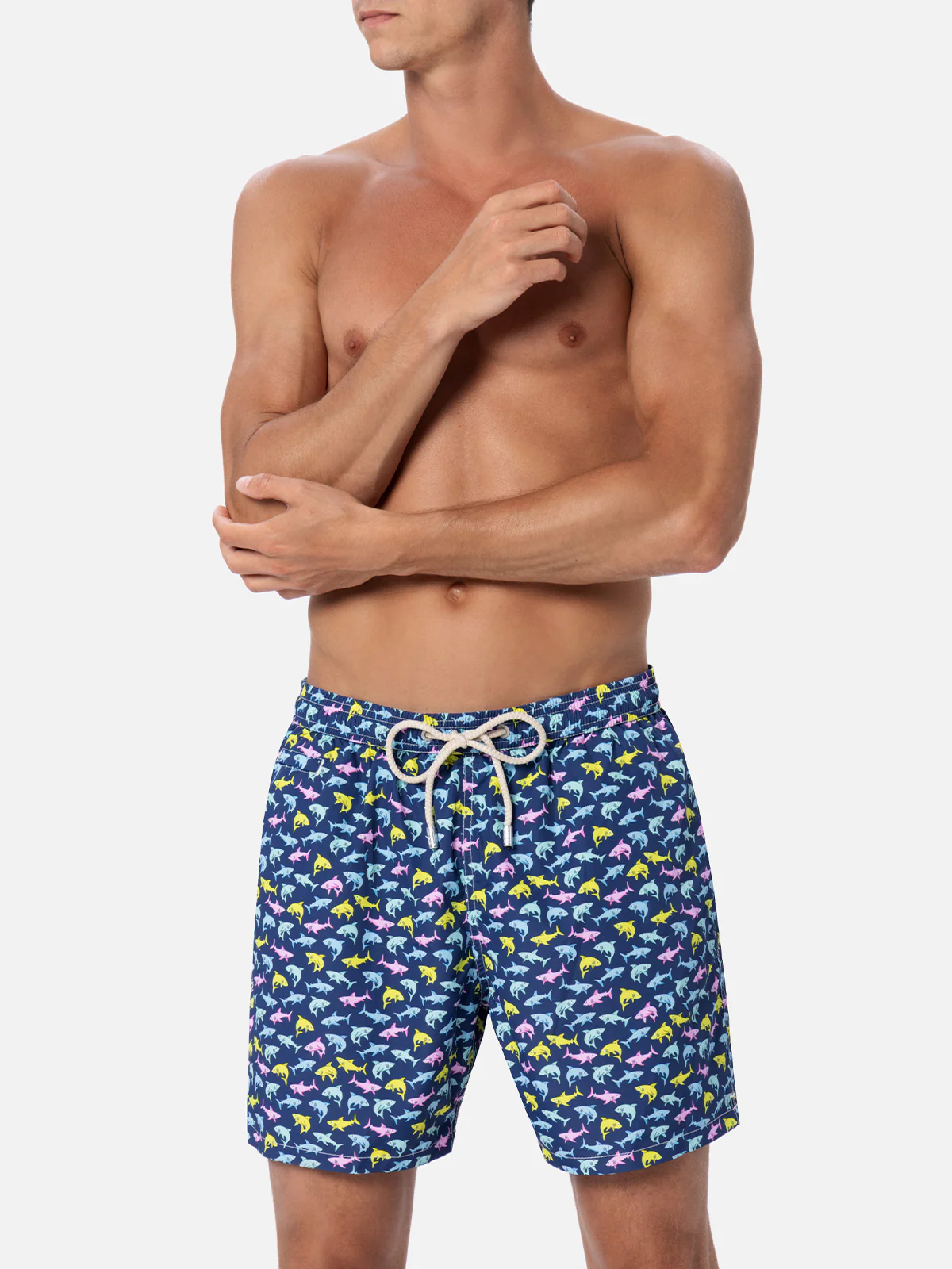 Lighting Micro Fantasy blue shark print swim shorts - Image 3