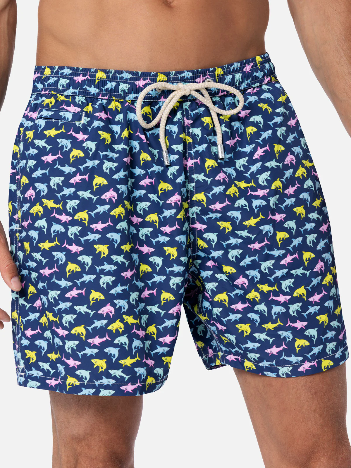 Lighting Micro Fantasy blue shark print swim shorts - Image 4