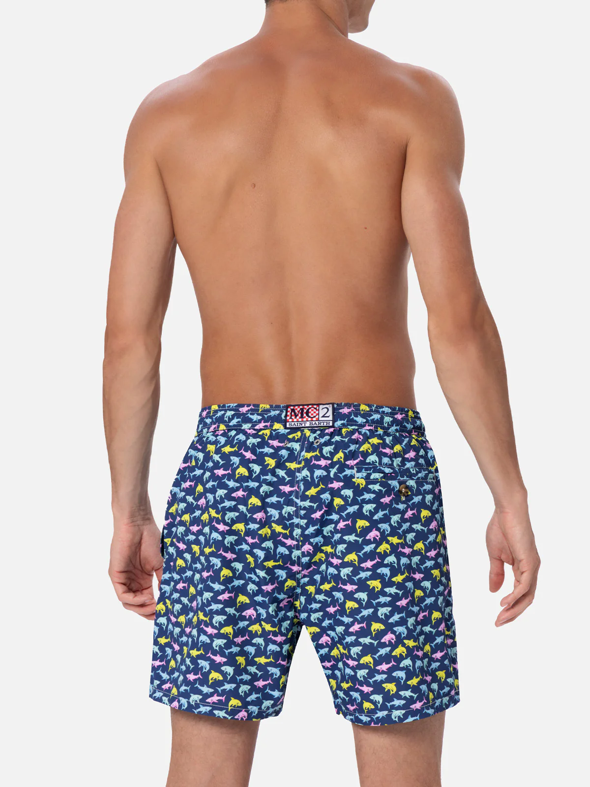 Lighting Micro Fantasy blue shark print swim shorts - Image 5