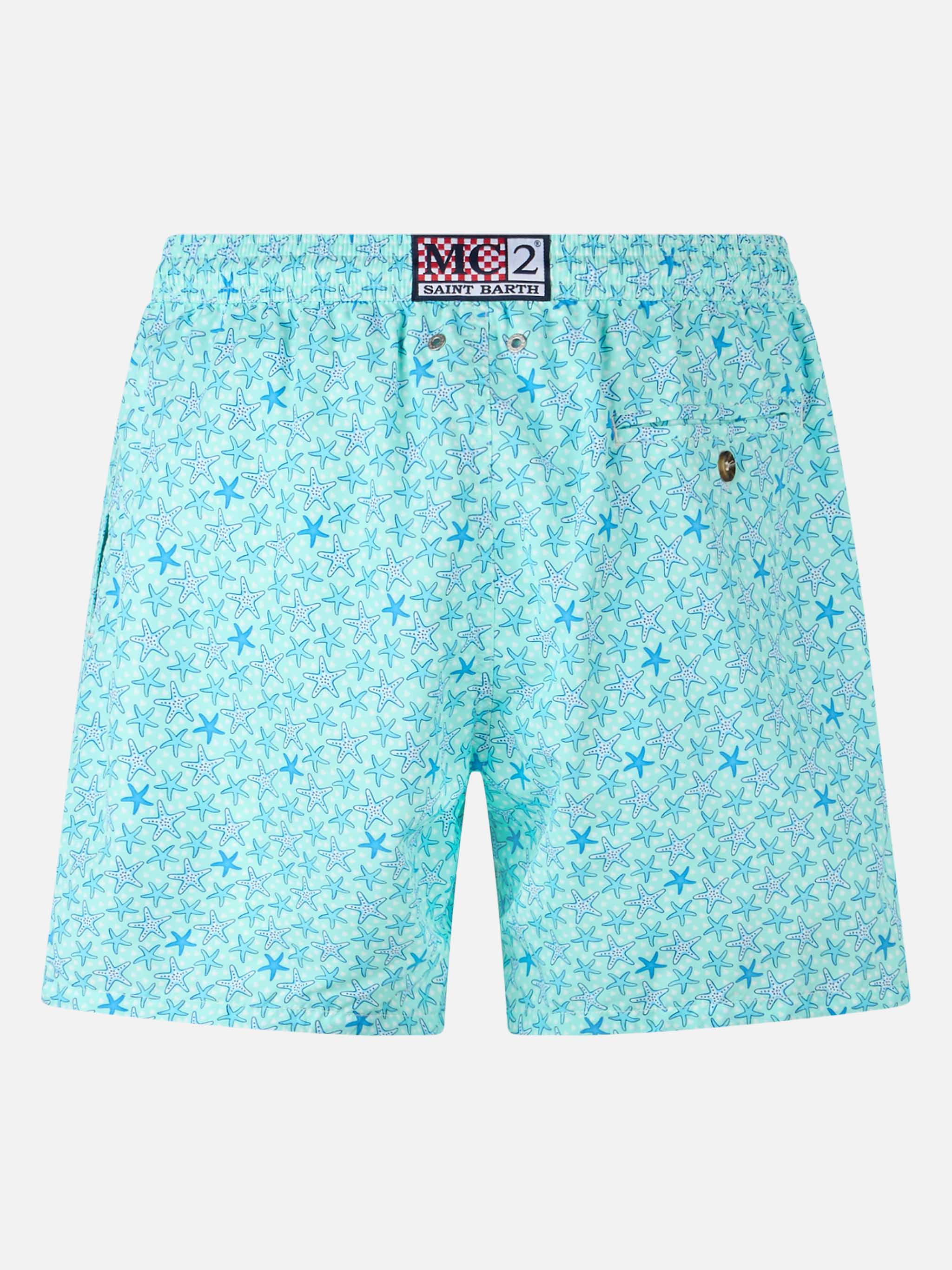 Lighting Micro Fantasy light blue starfish print swim shorts - Image 2