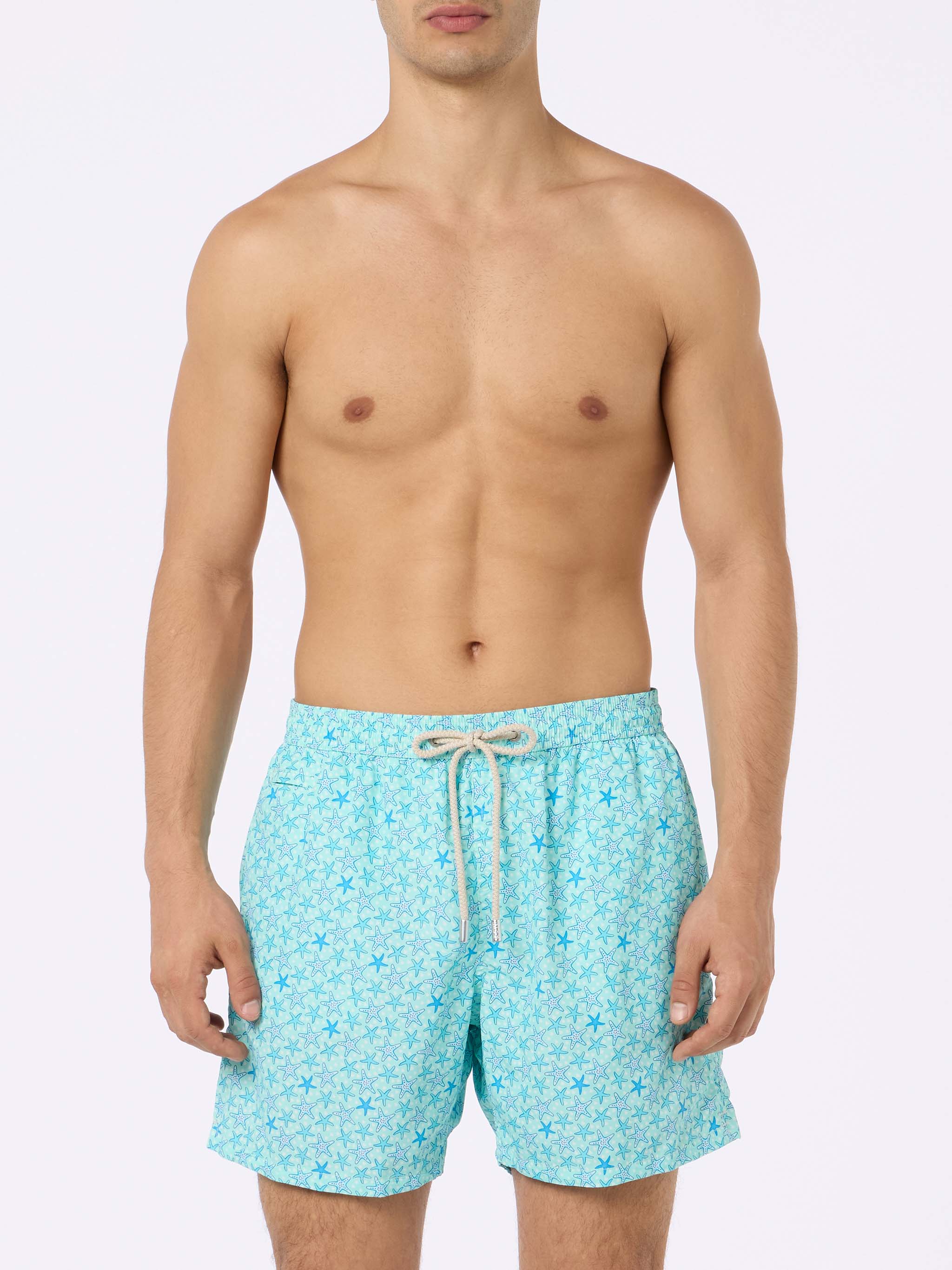 Lighting Micro Fantasy light blue starfish print swim shorts - Image 3