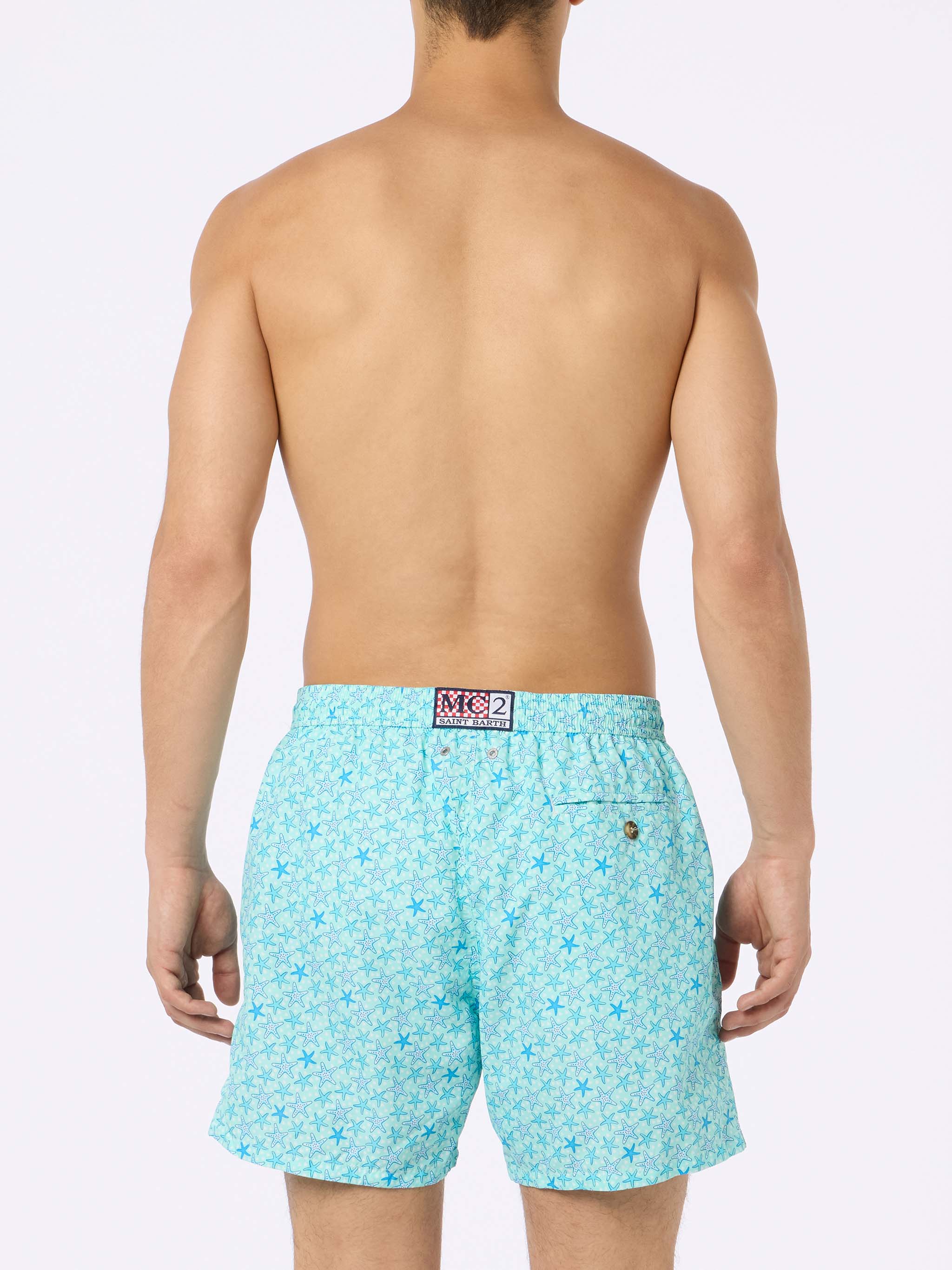 Lighting Micro Fantasy light blue starfish print swim shorts - Image 4