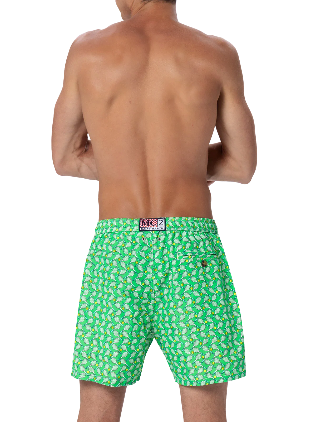 Lighting Micro Fantasy swim shorts with tennis print - Image 5