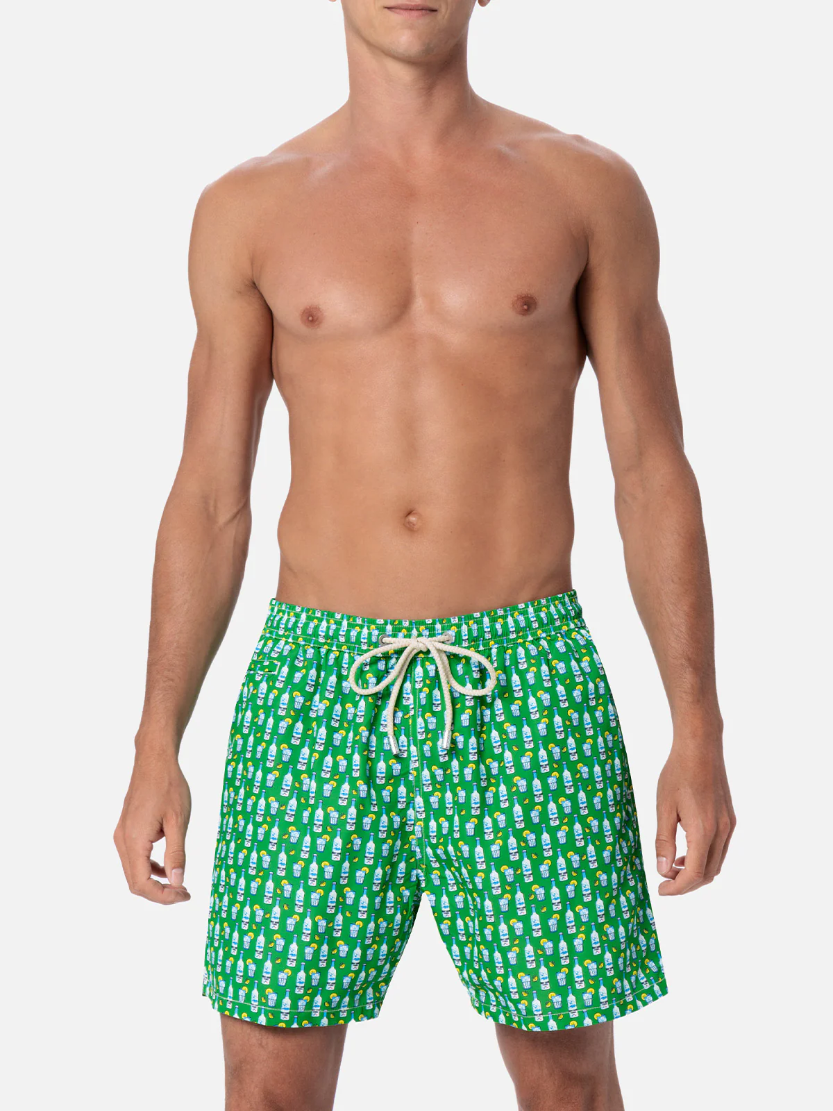 Lighting Micro Fantasy green vodka print swim shorts - Image 3