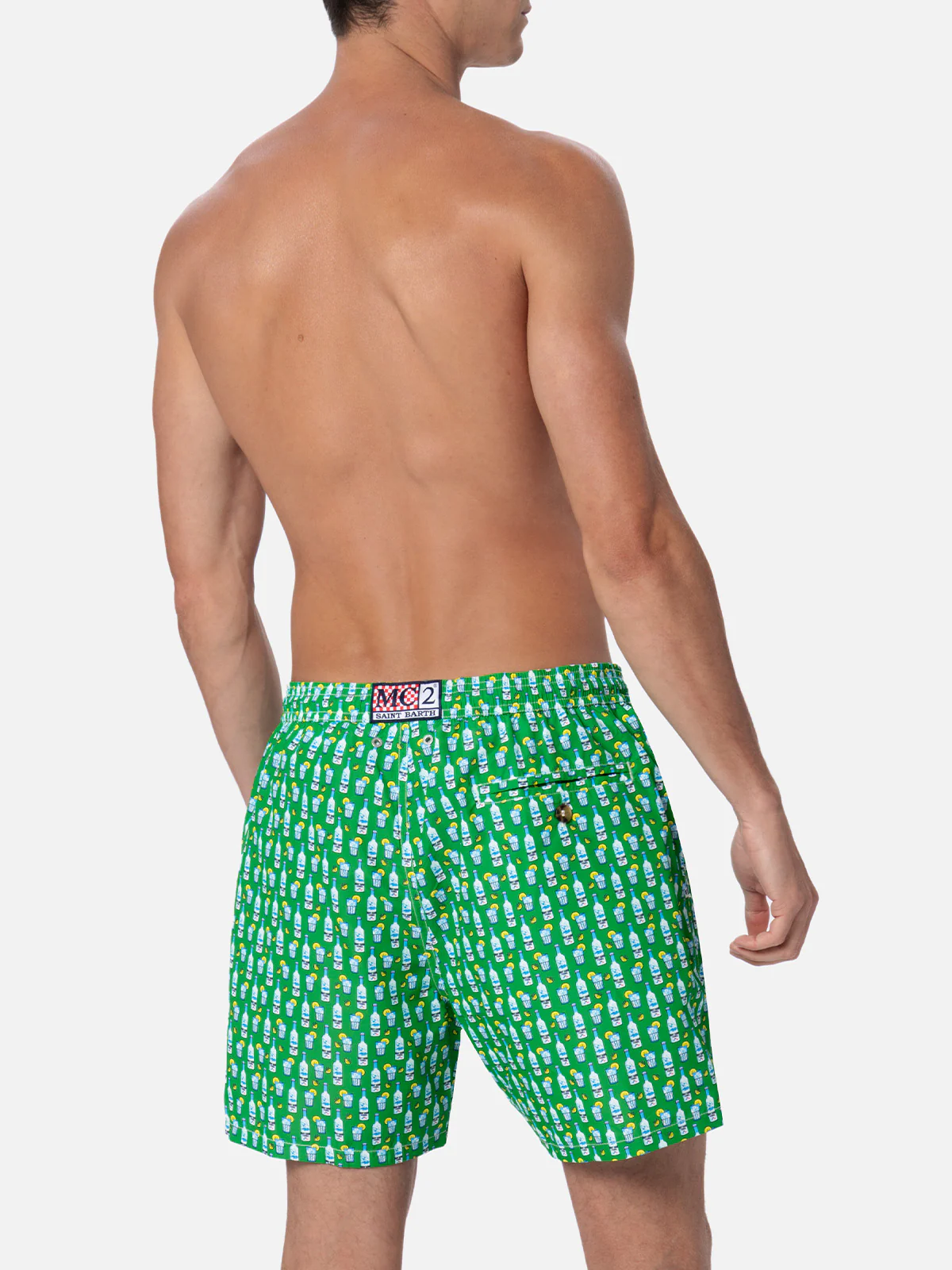 Lighting Micro Fantasy green vodka print swim shorts - Image 5