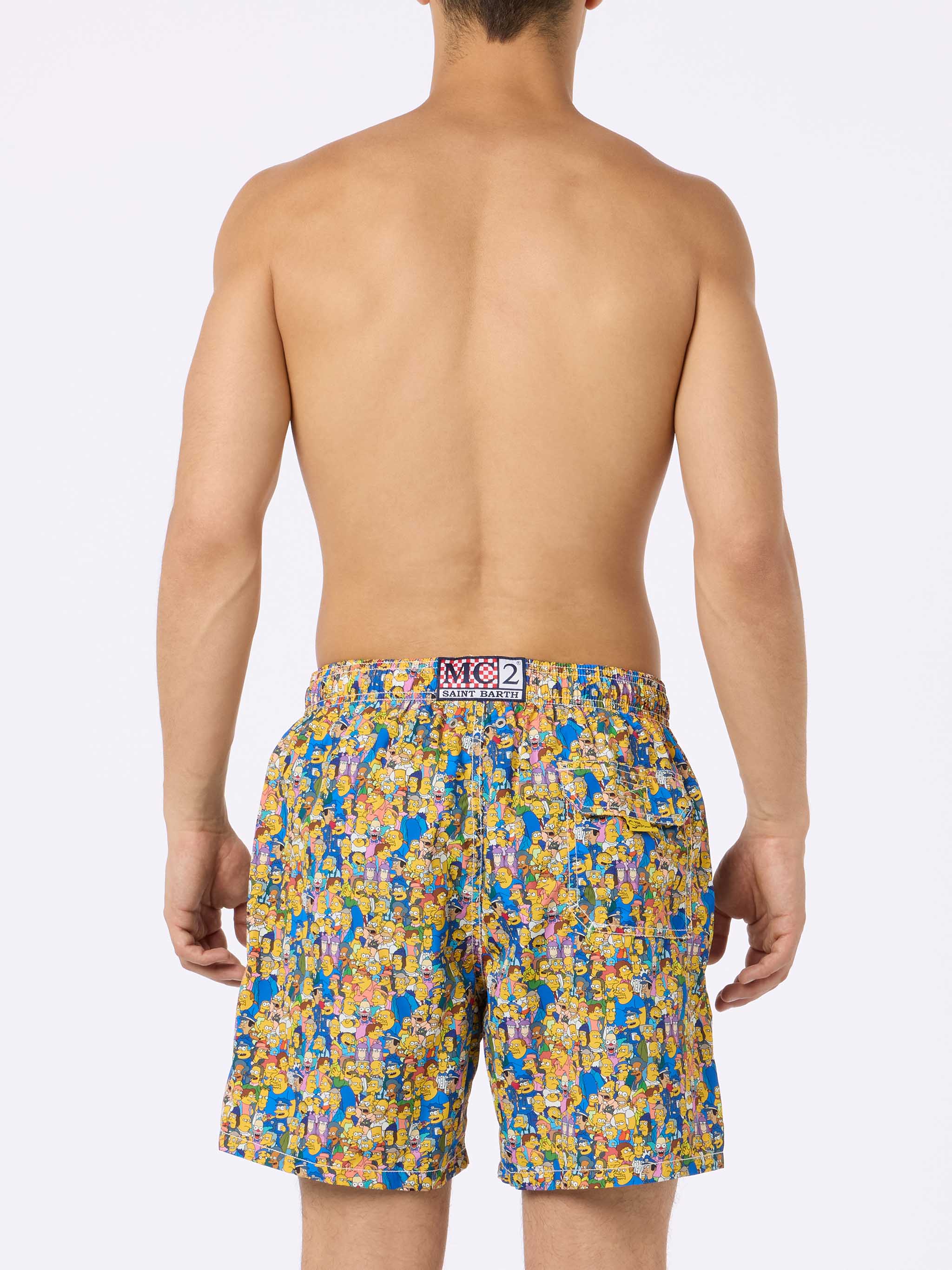 Lighting Micro Fantasy multicolor Simpsons family print swim shorts | Special Edition - Image 4