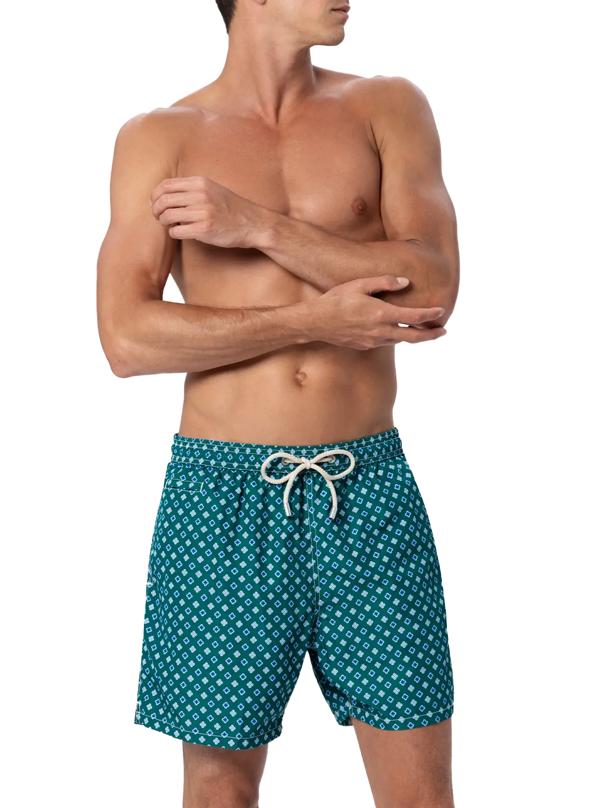 Lighting Micro Fantasy green tie print swim shorts - Image 3