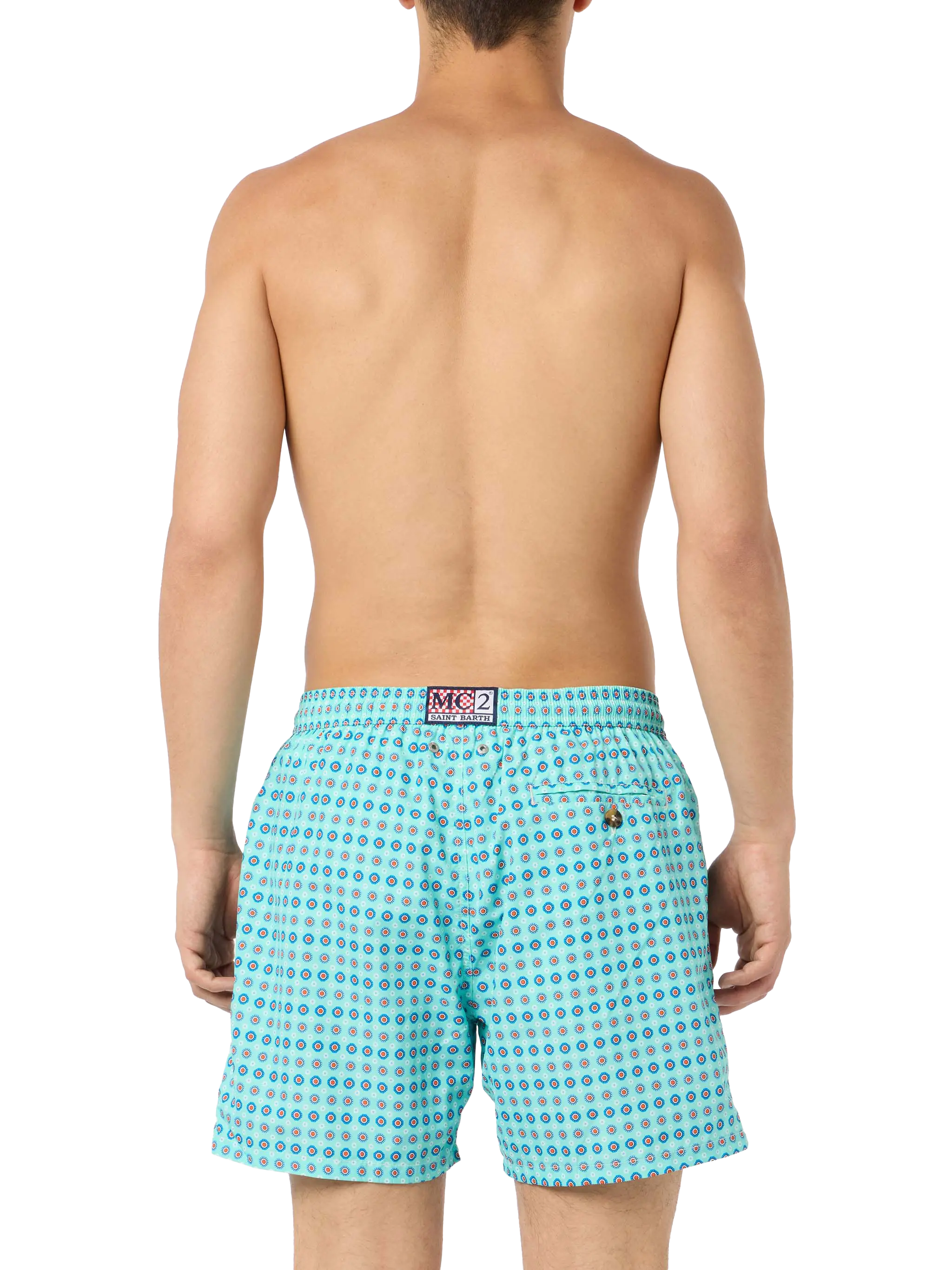 Lighting Micro Fantasy green micro tie print swim shorts - Image 4