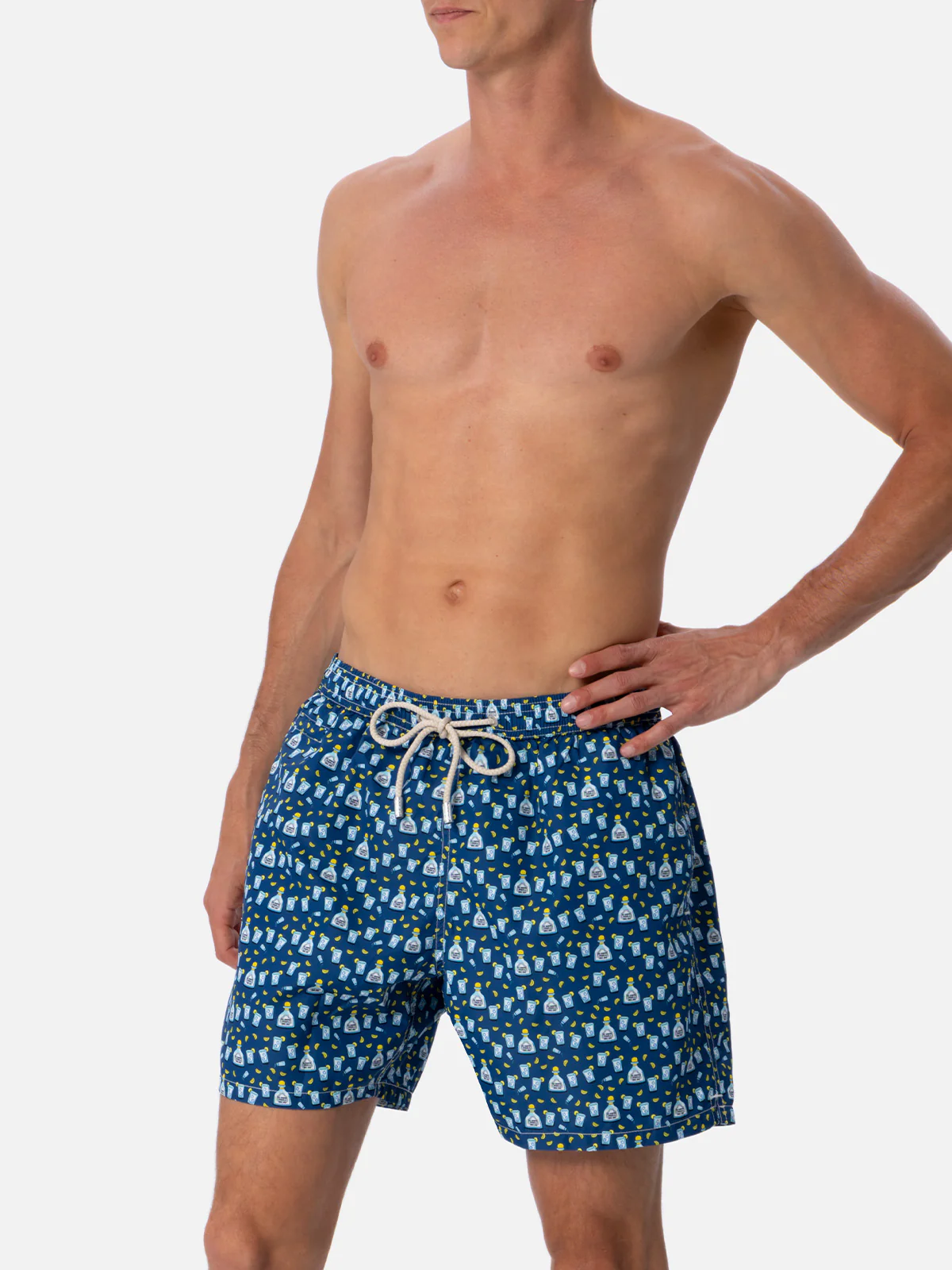 Lighting Micro Fantasy blue tequila print swim shorts - Image 4