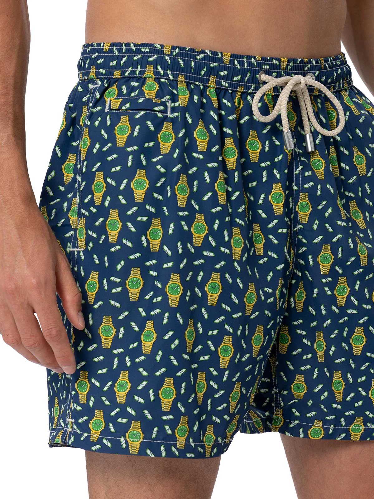 Lighting Micro Fantasy multicolor watches print swim shorts - Image 3