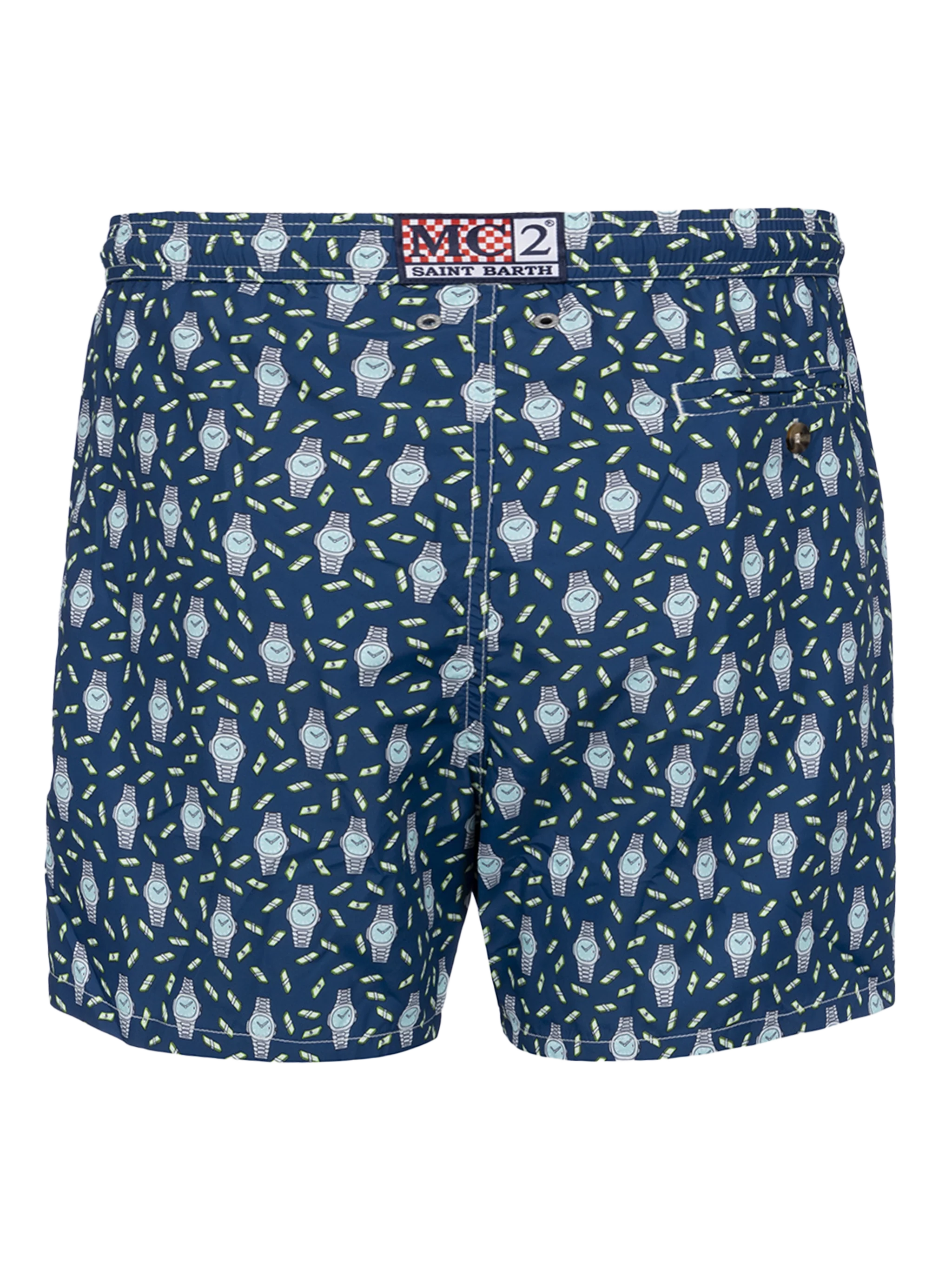 Lighting Micro Fantasy multicolor watches print swim shorts - Image 2