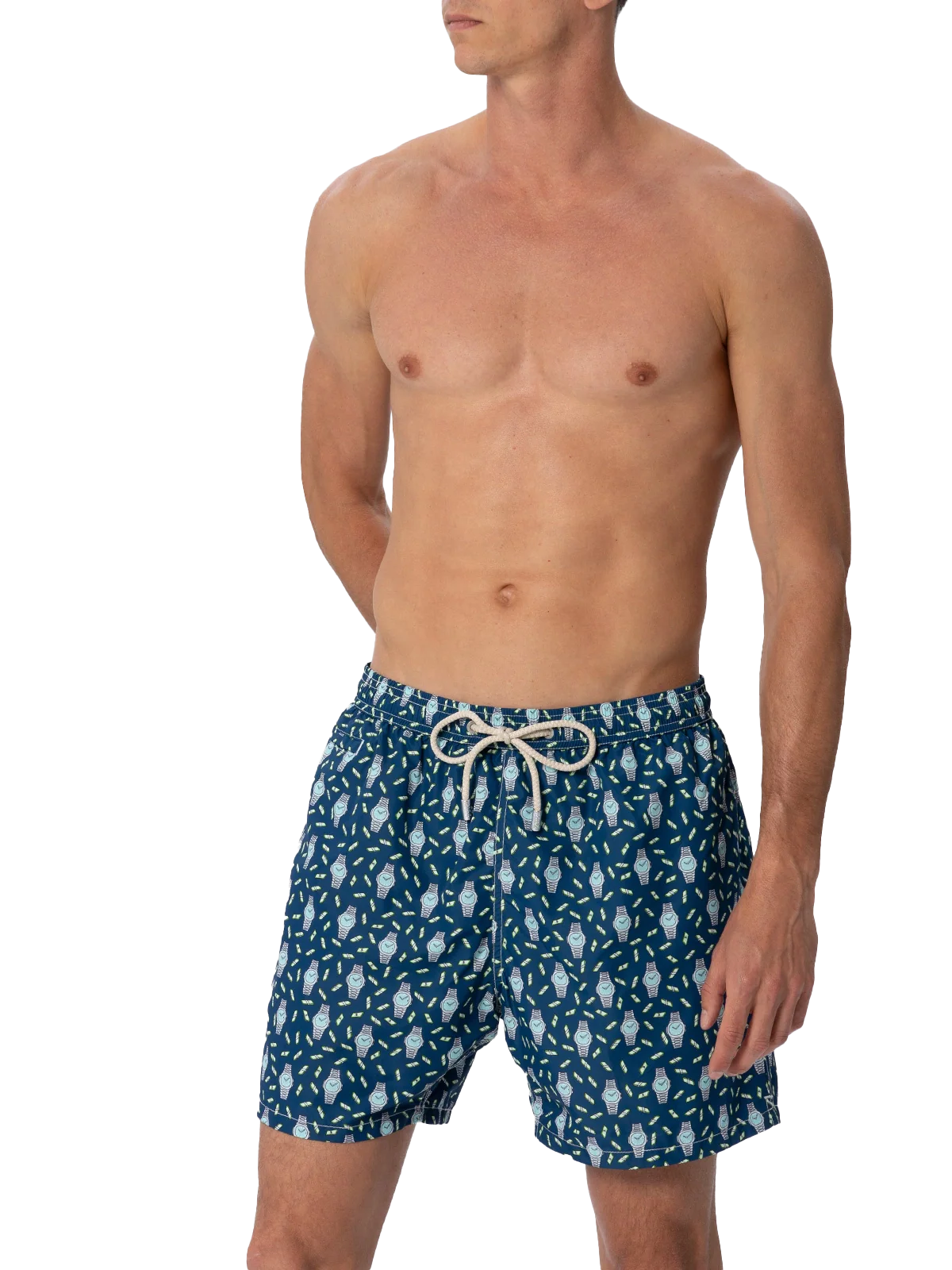 Lighting Micro Fantasy multicolor watches print swim shorts - Image 3