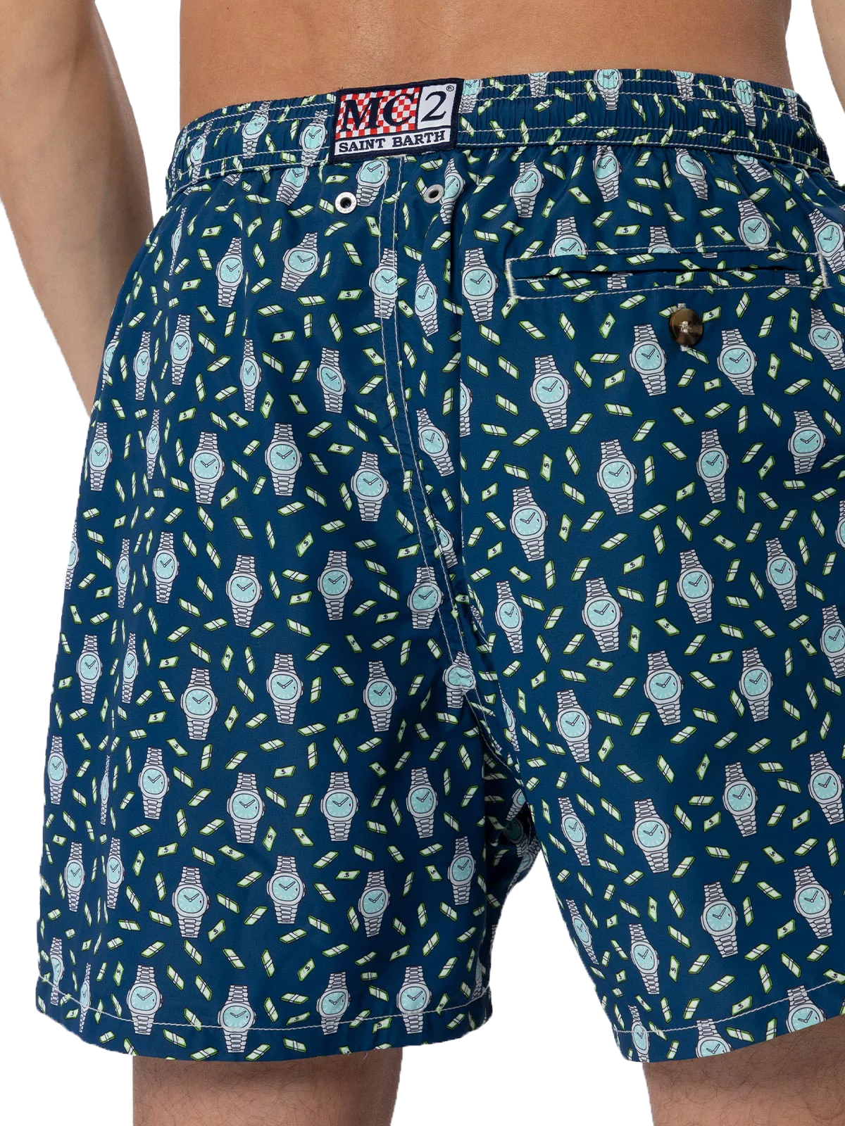 Lighting Micro Fantasy multicolor watches print swim shorts - Image 5
