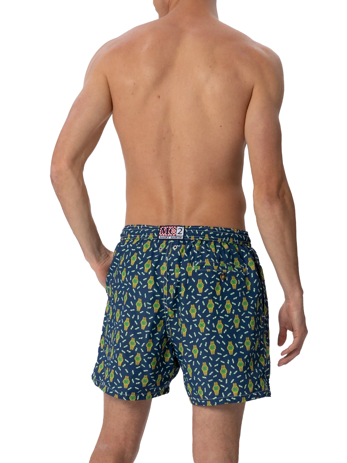 Lighting Micro Fantasy multicolor watches print swim shorts - Image 5