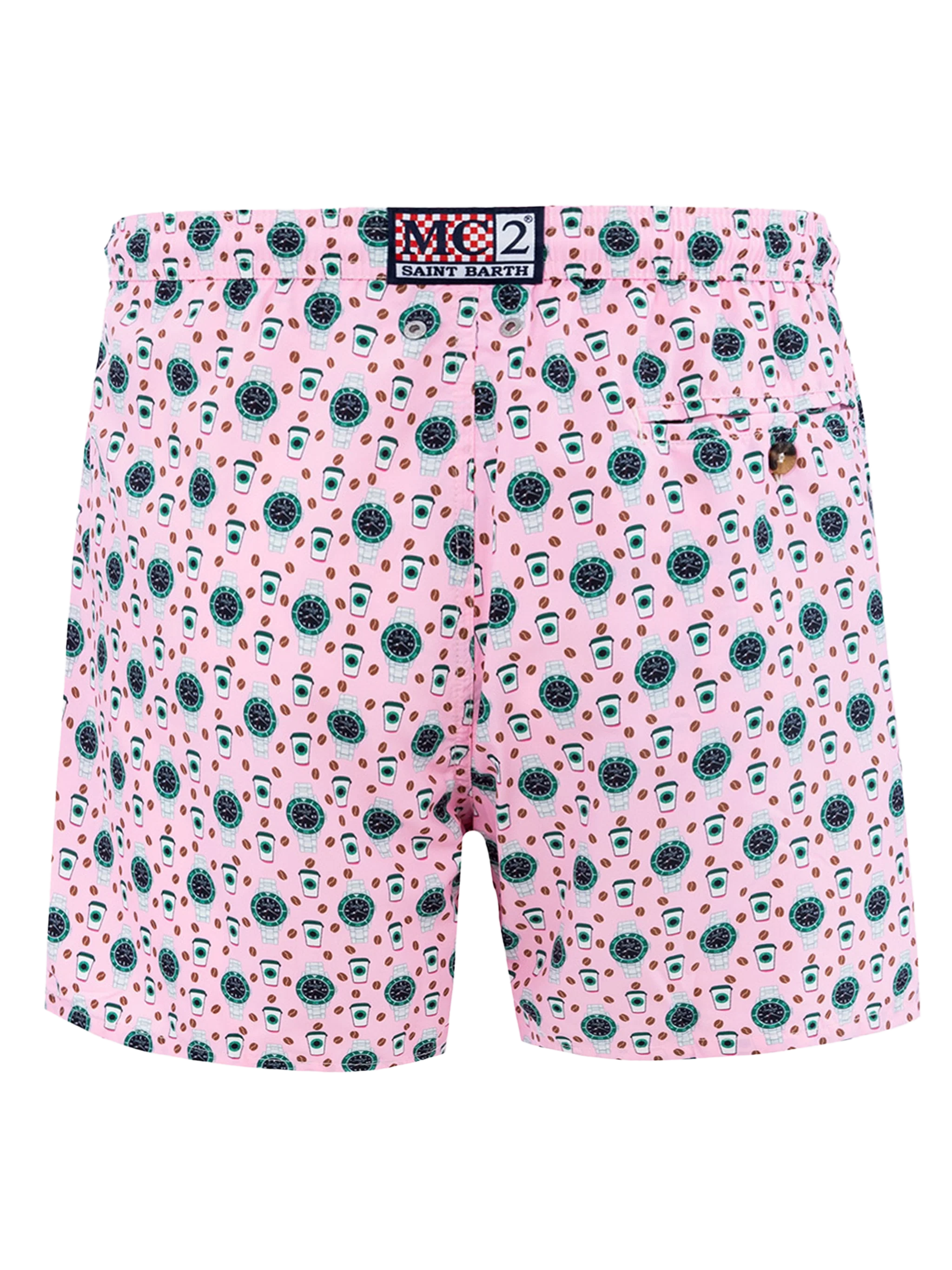 Lighting Micro Fantasy swim shorts with watches print - Image 2