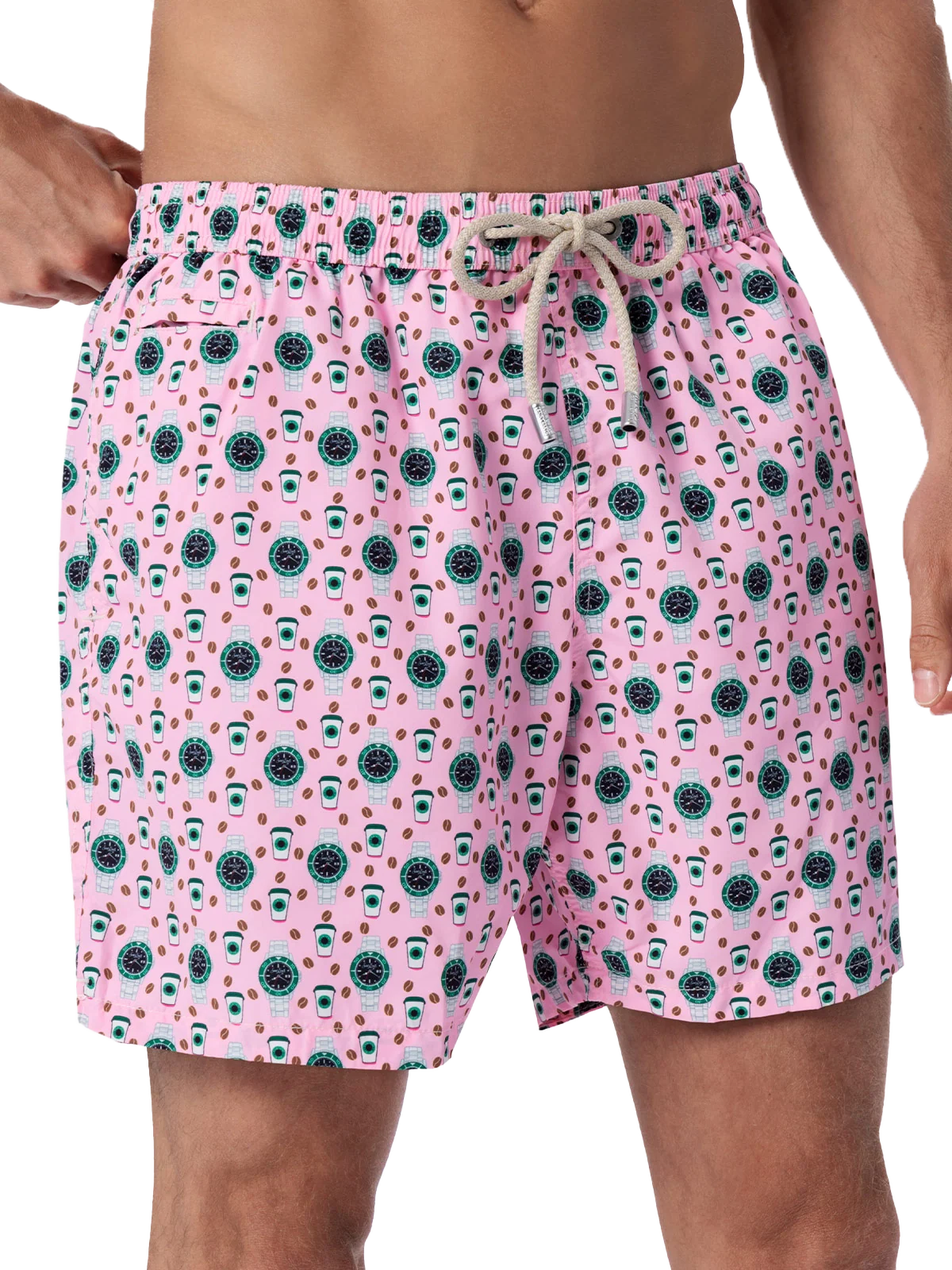 Lighting Micro Fantasy swim shorts with watches print - Image 4