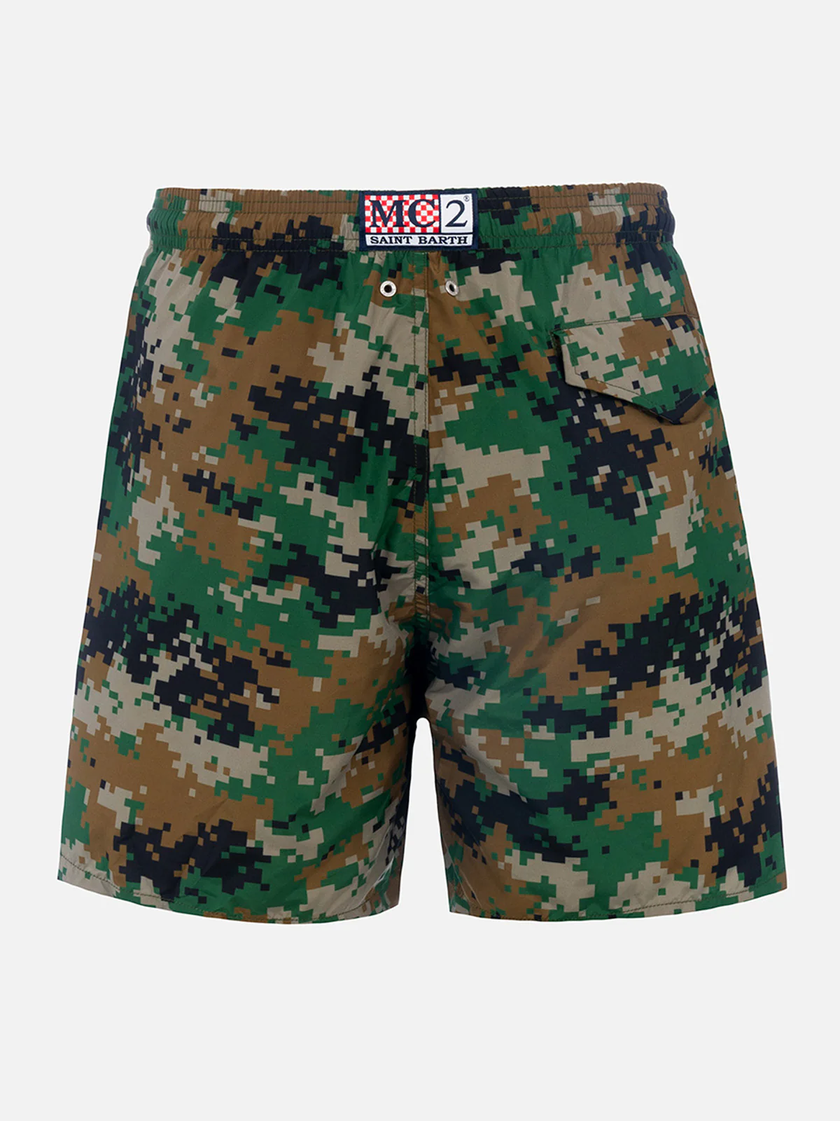 Lighting swim shorts with pixel camouflage pattern - Image 6