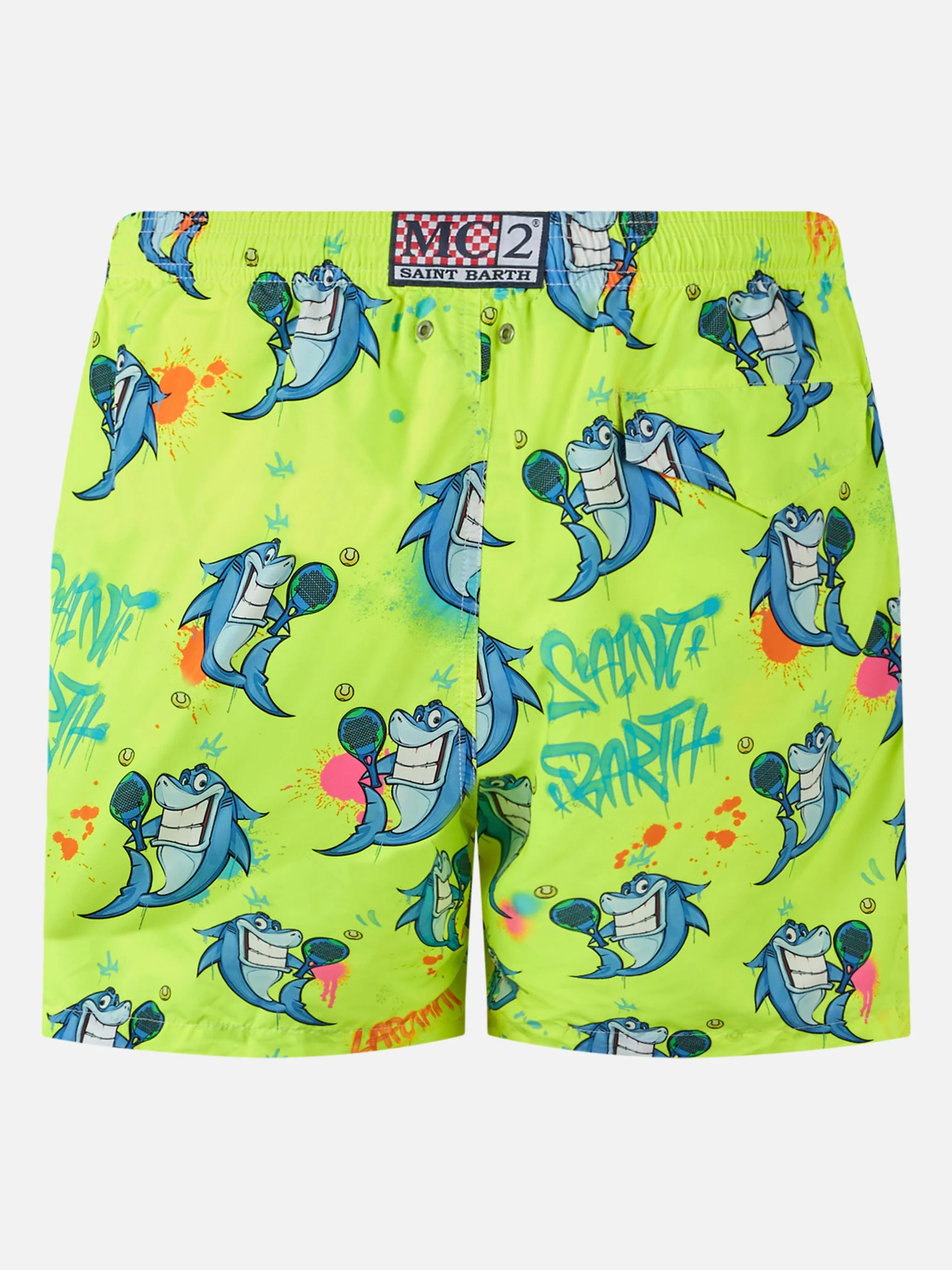 Lighting swim shorts with Cryptopuppets print | Special Edition - Image 2