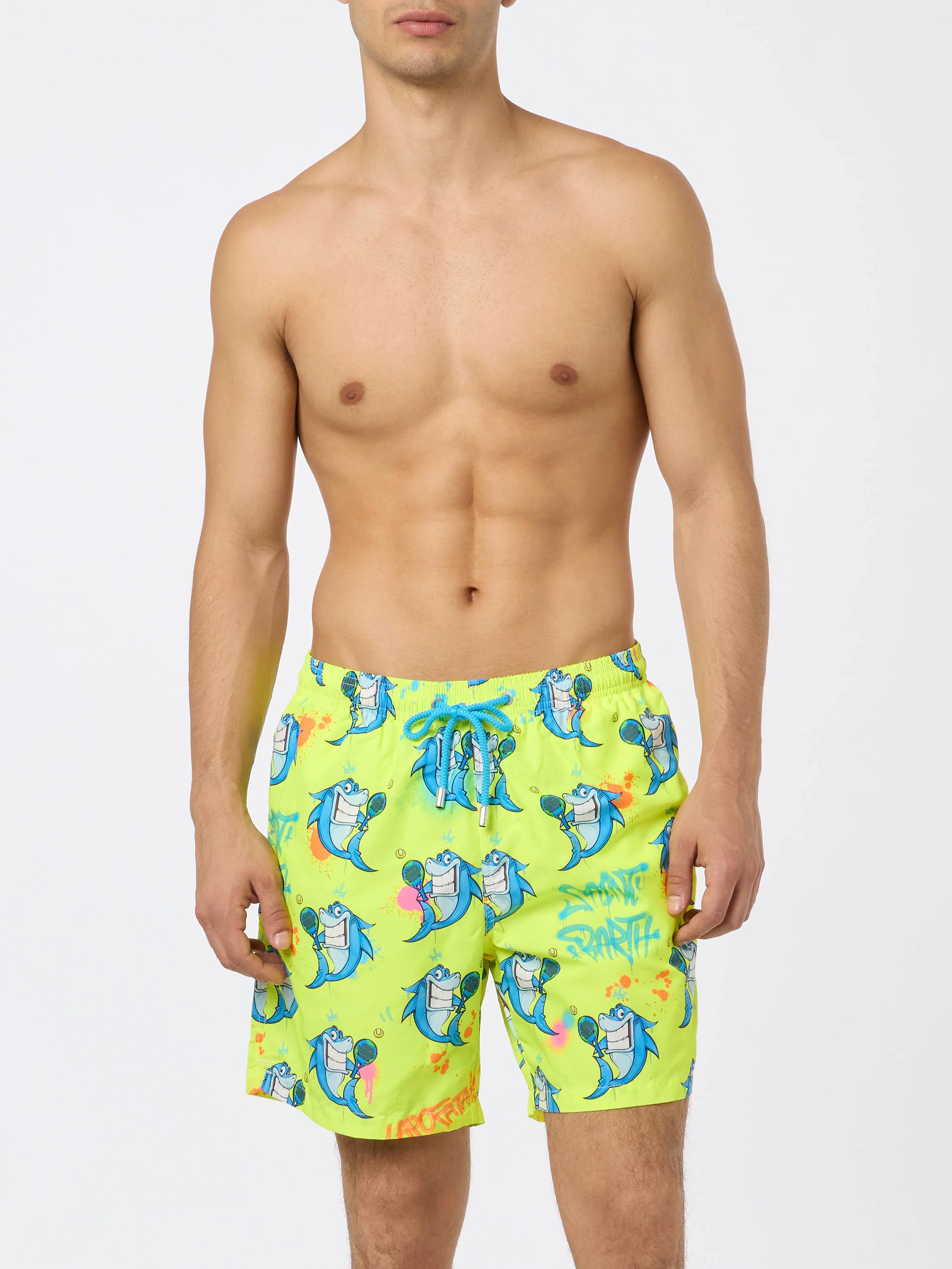 Lighting swim shorts with Cryptopuppets print | Special Edition - Image 3
