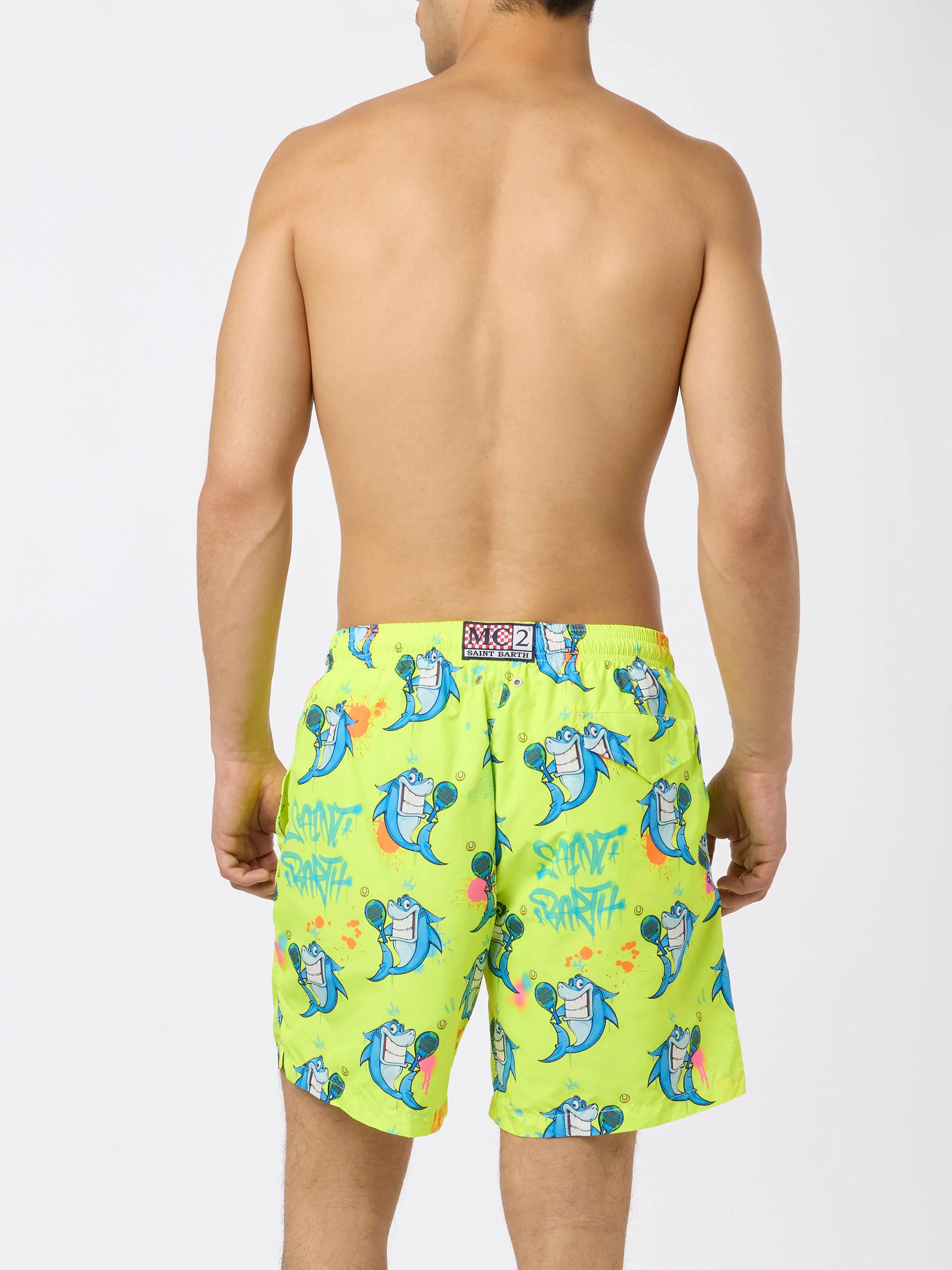Lighting swim shorts with Cryptopuppets print | Special Edition - Image 4