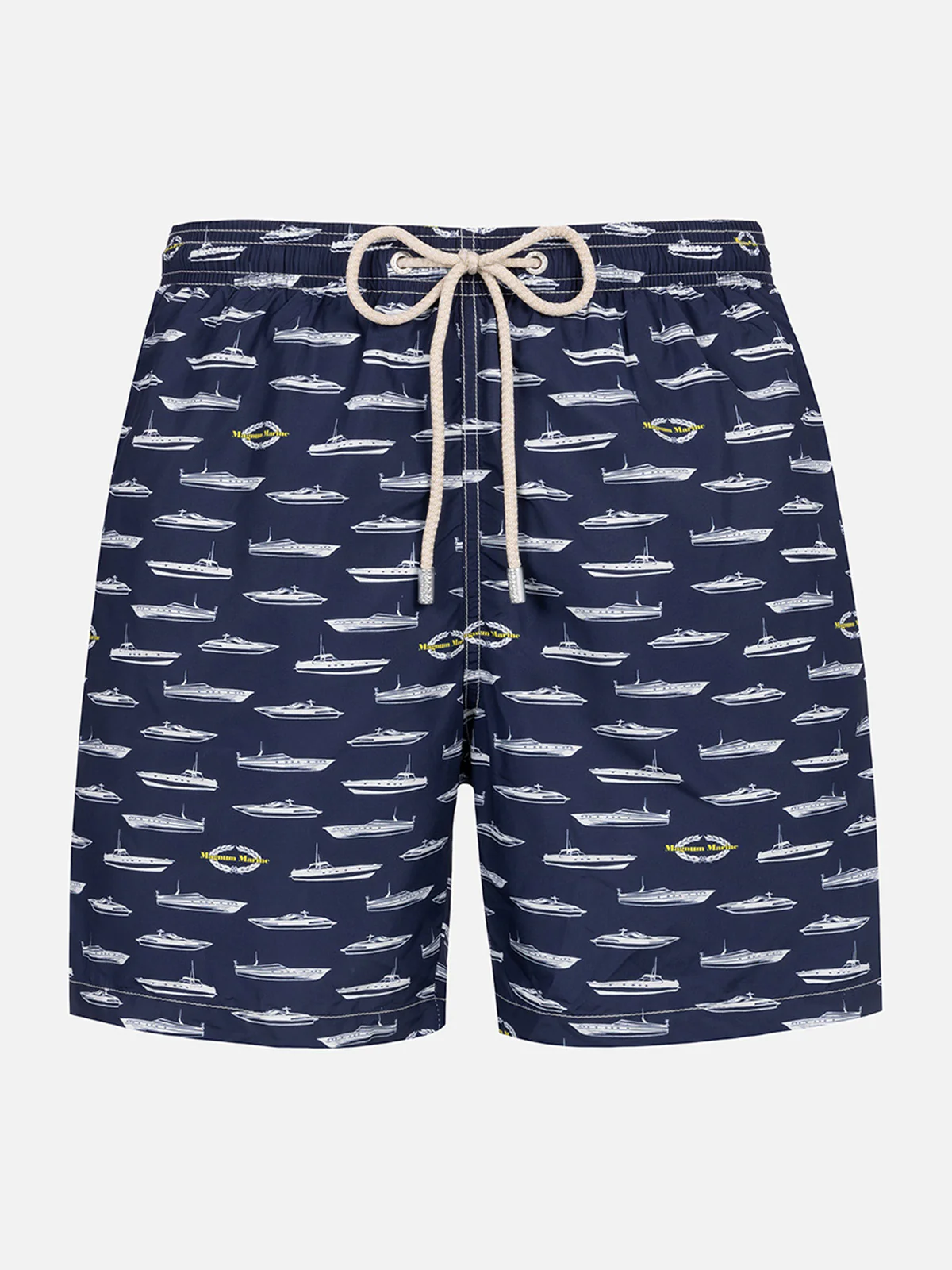 Lighting swim shorts with Magnum Marine print in blue | Special Edition