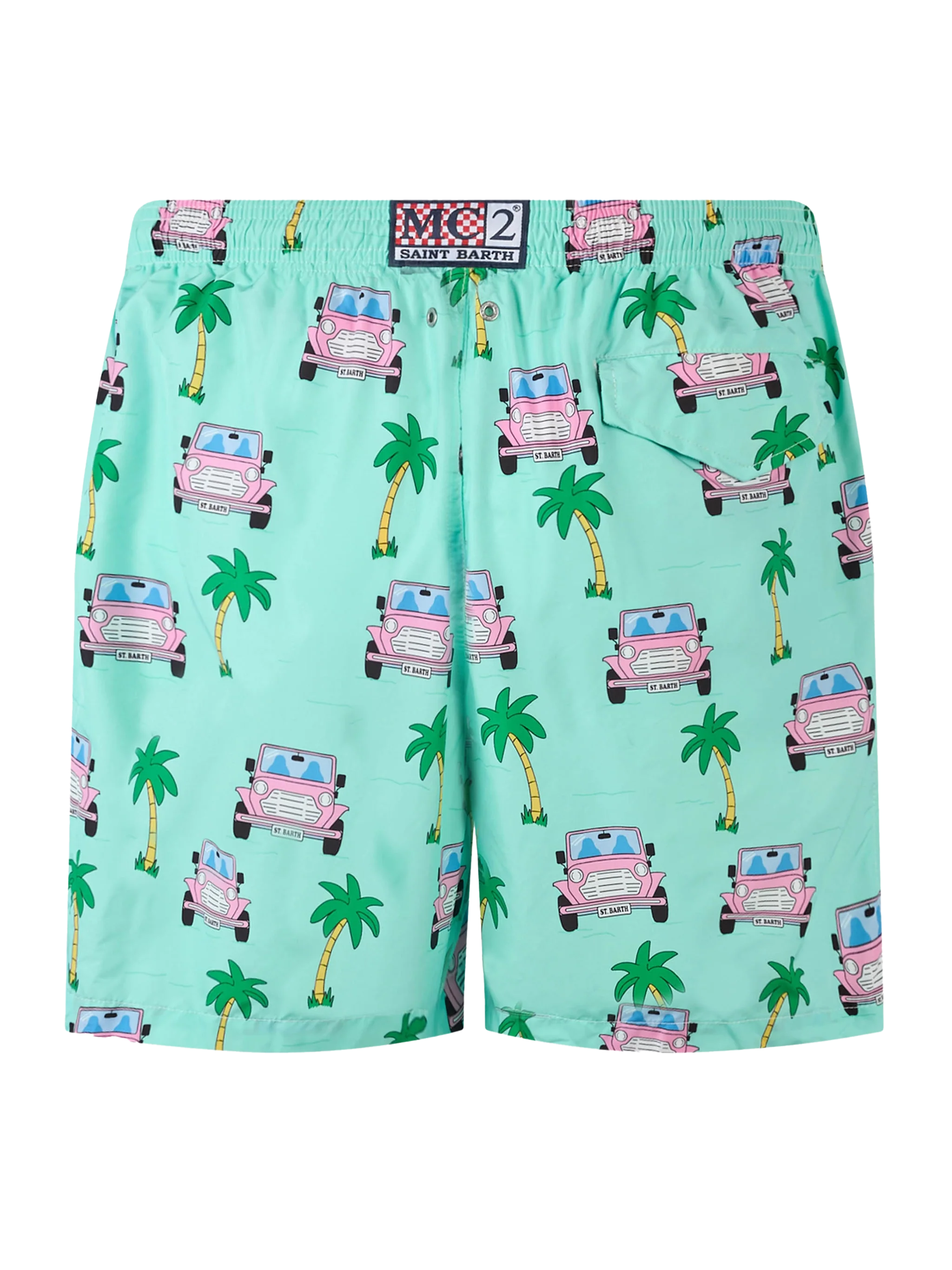 Lighting swim shorts with off-road car print - Image 2