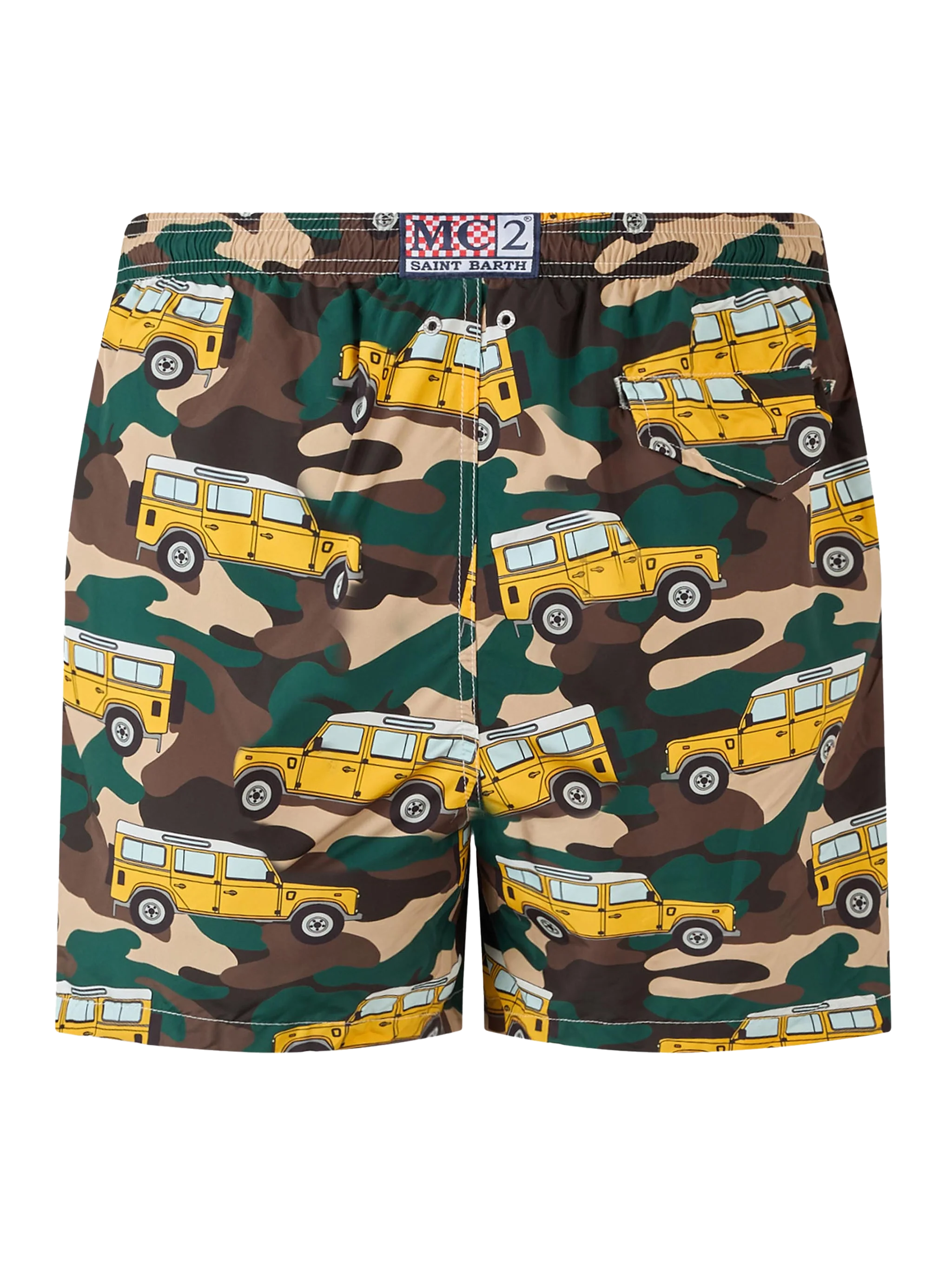 Lighting swim shorts with off-road car print - Image 2