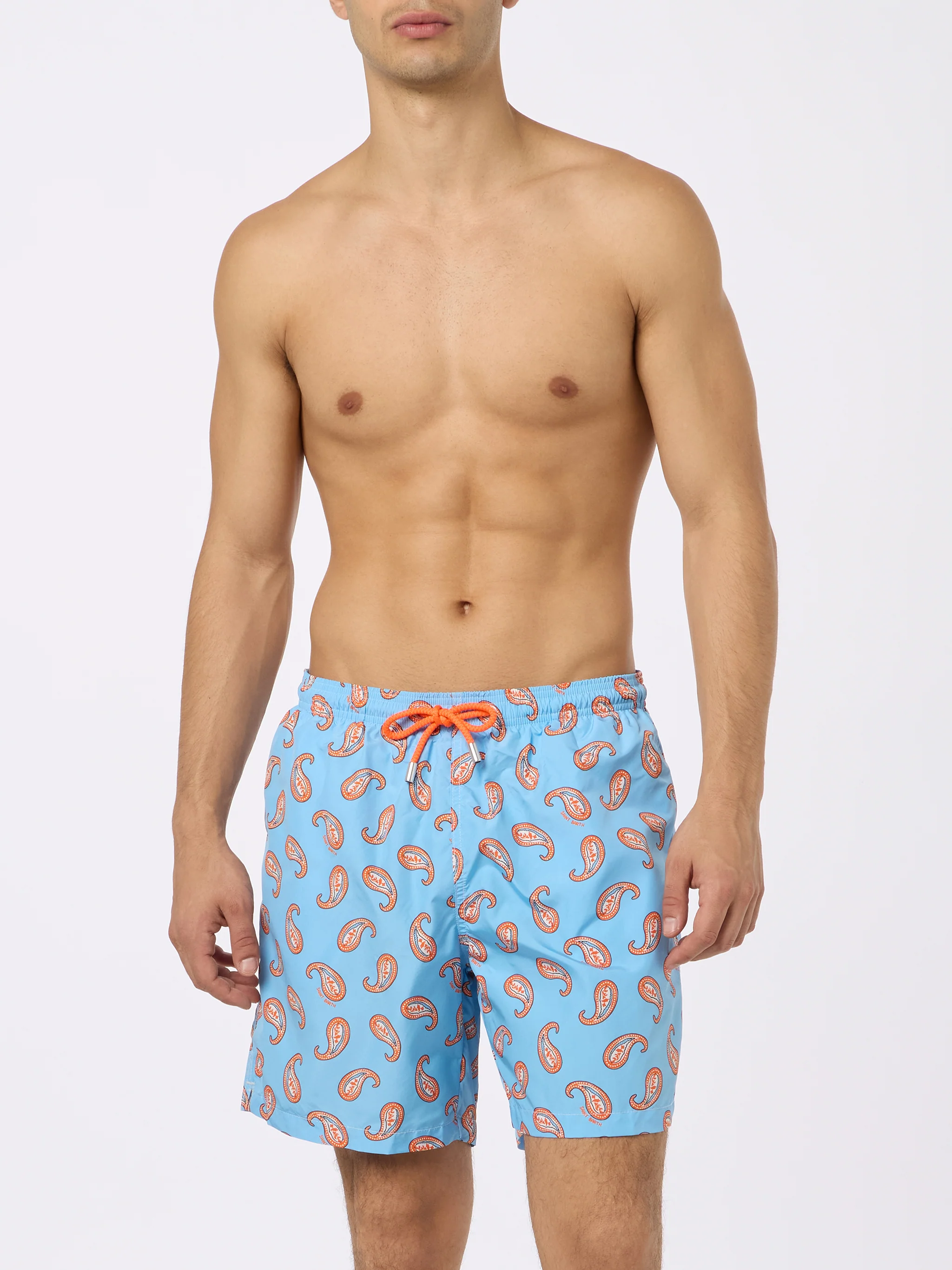Lighting swim shorts with paisley print - Image 3