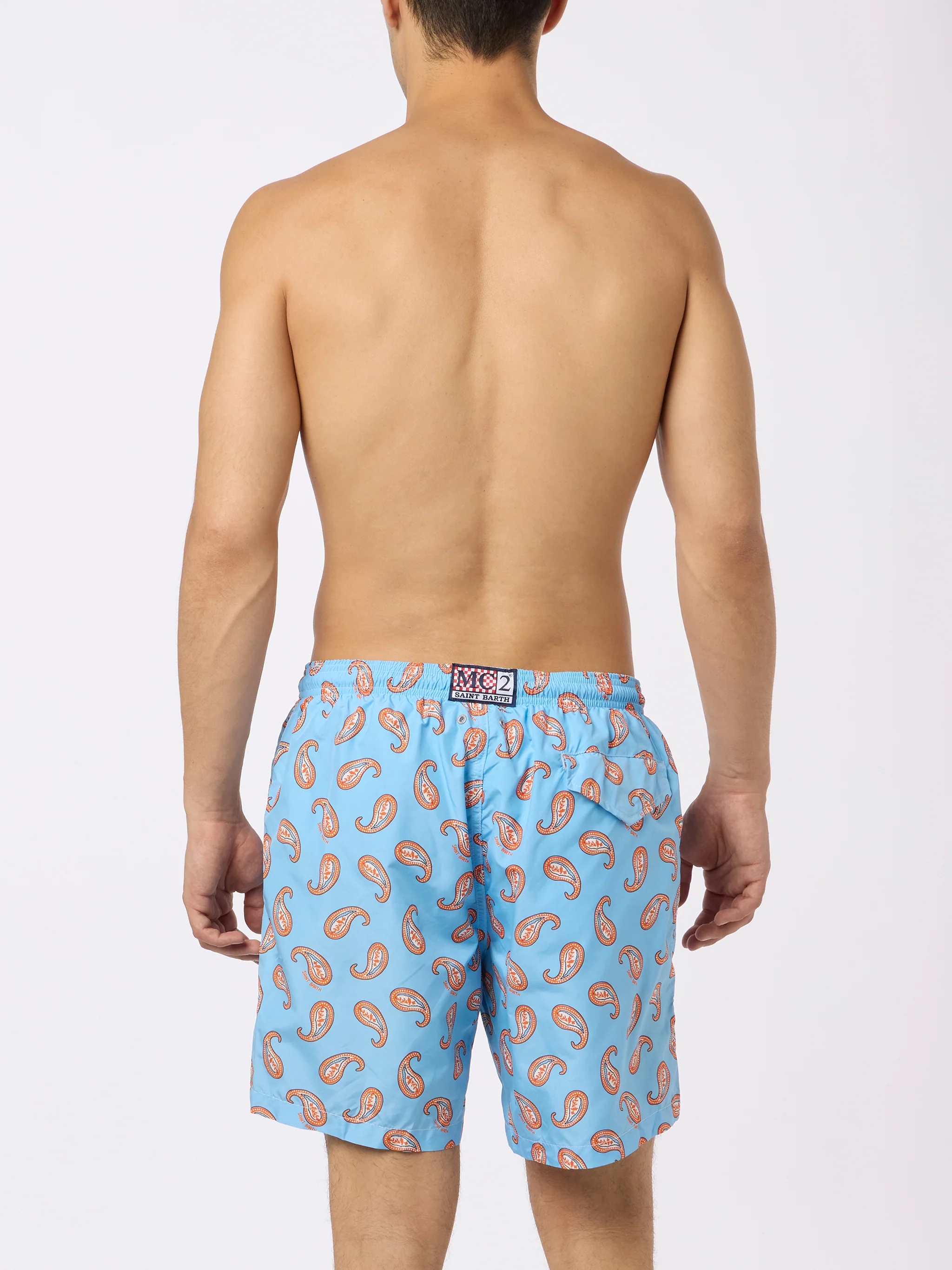 Lighting swim shorts with paisley print - Image 4