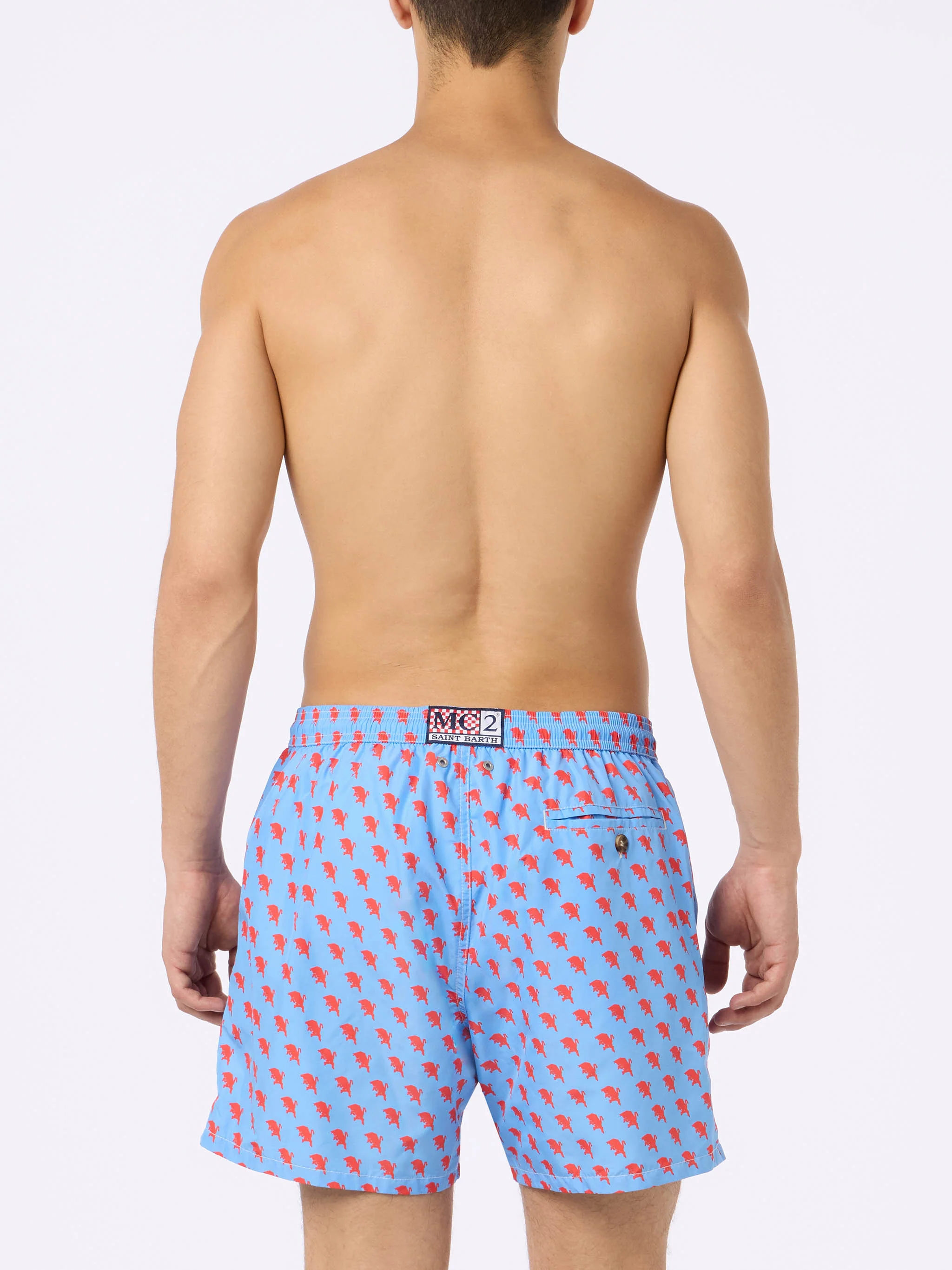 Lighting Micro Fantasy swim shorts with Torino logo print | Special Edition - Image 4