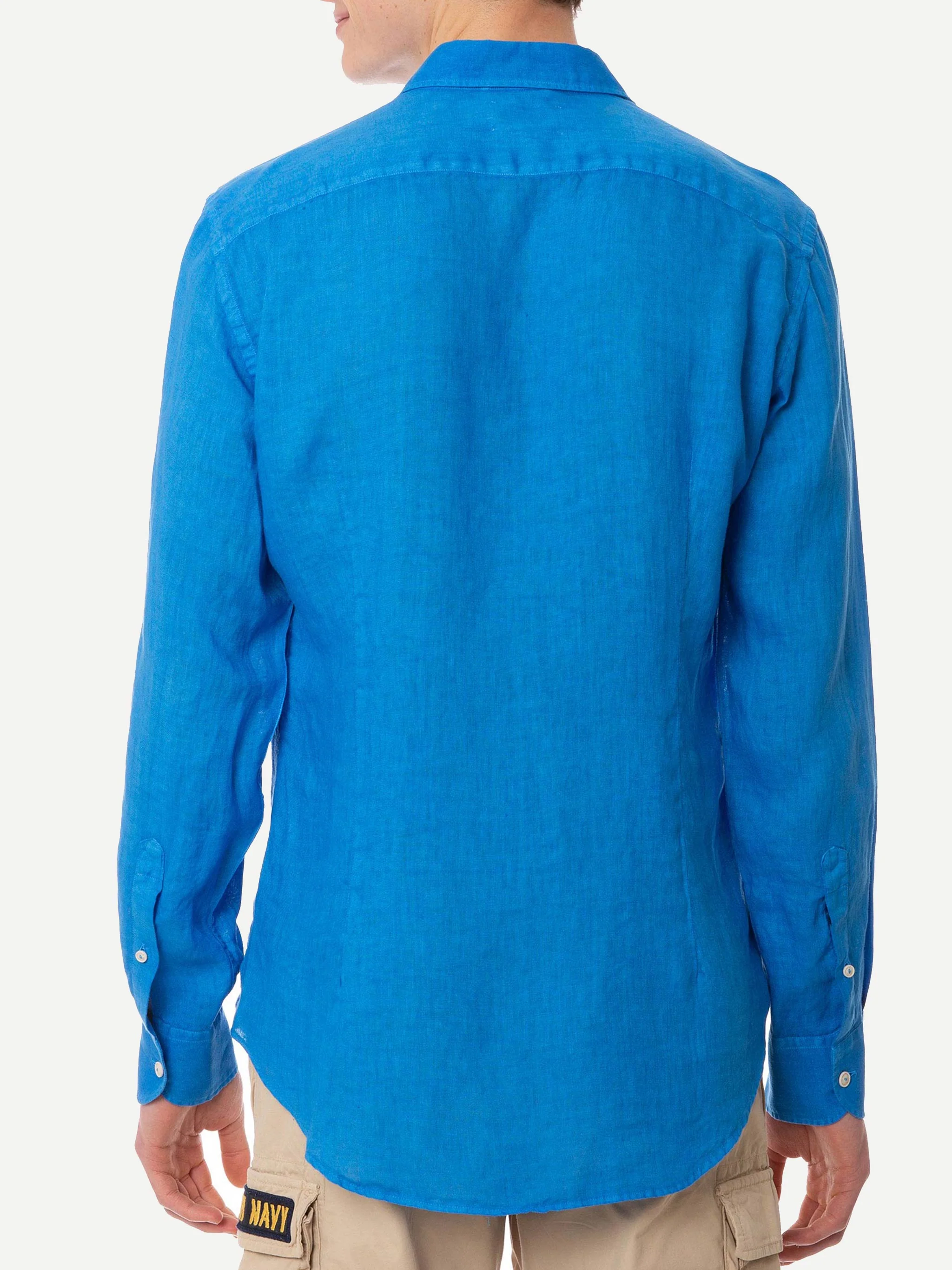 Pamplona bluette linen shirt - Image 3