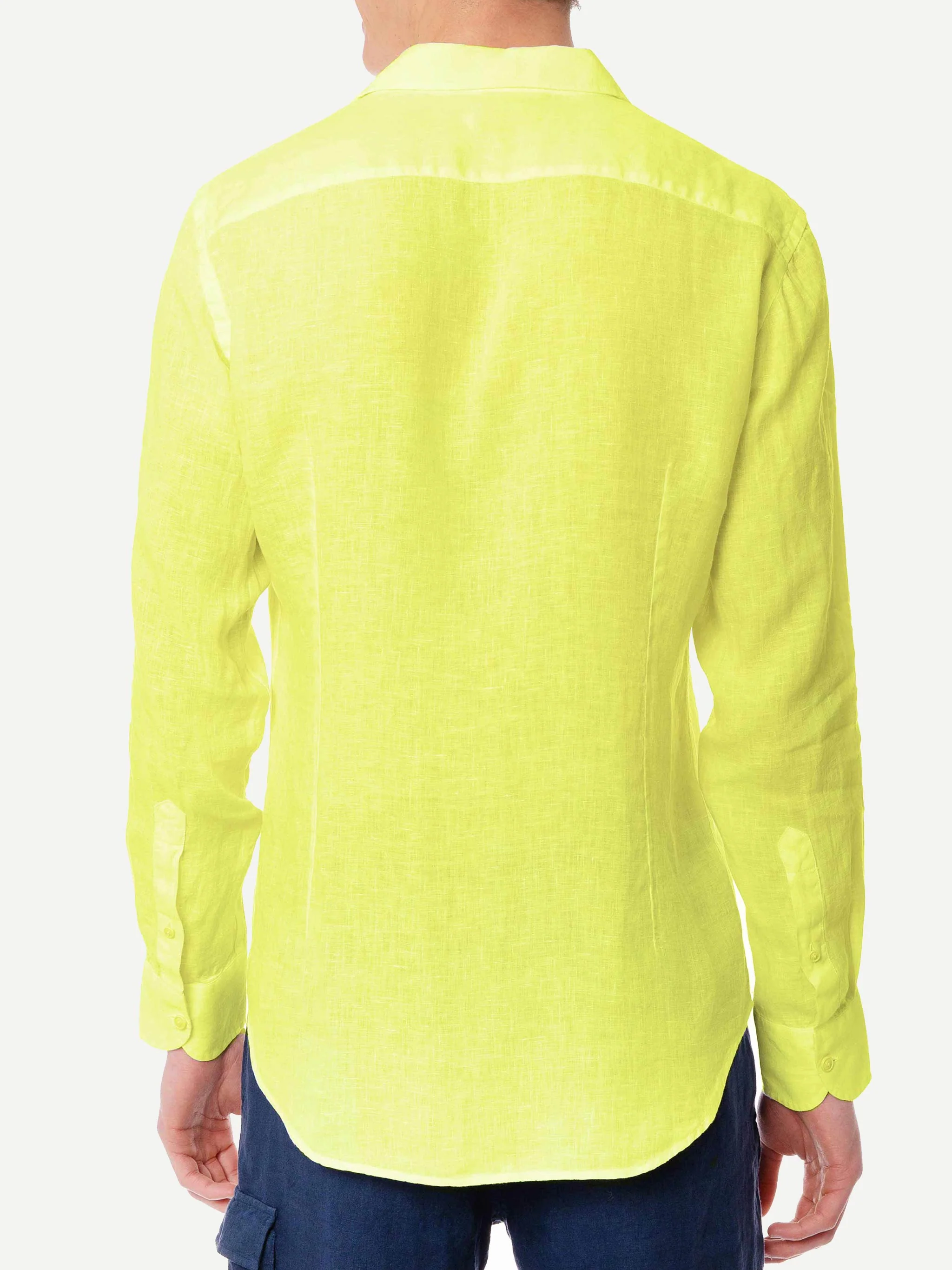 Pamplona yellow linen shirt - Image 3