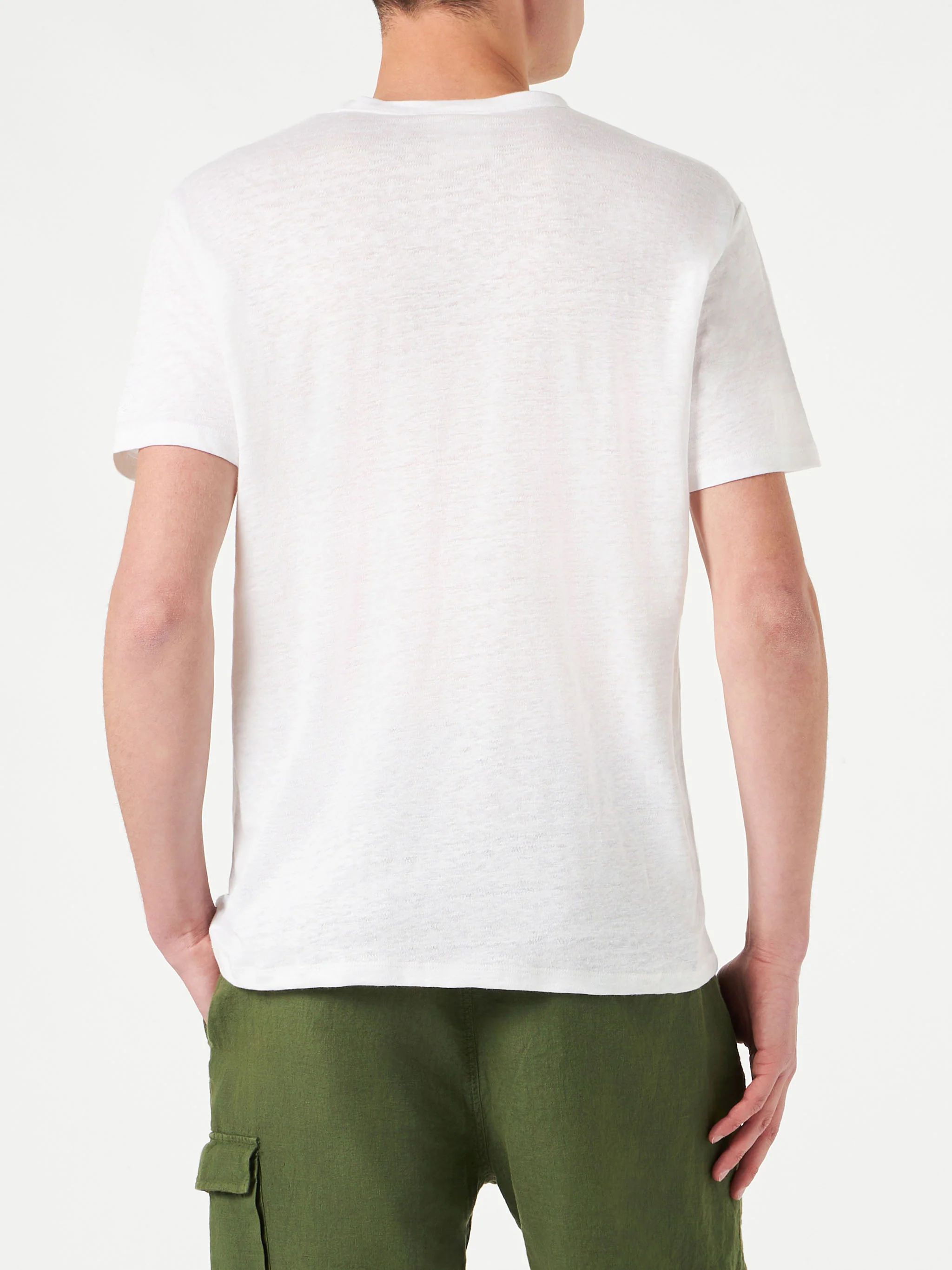 Ecstasea off-white linen t-shirt - Image 4