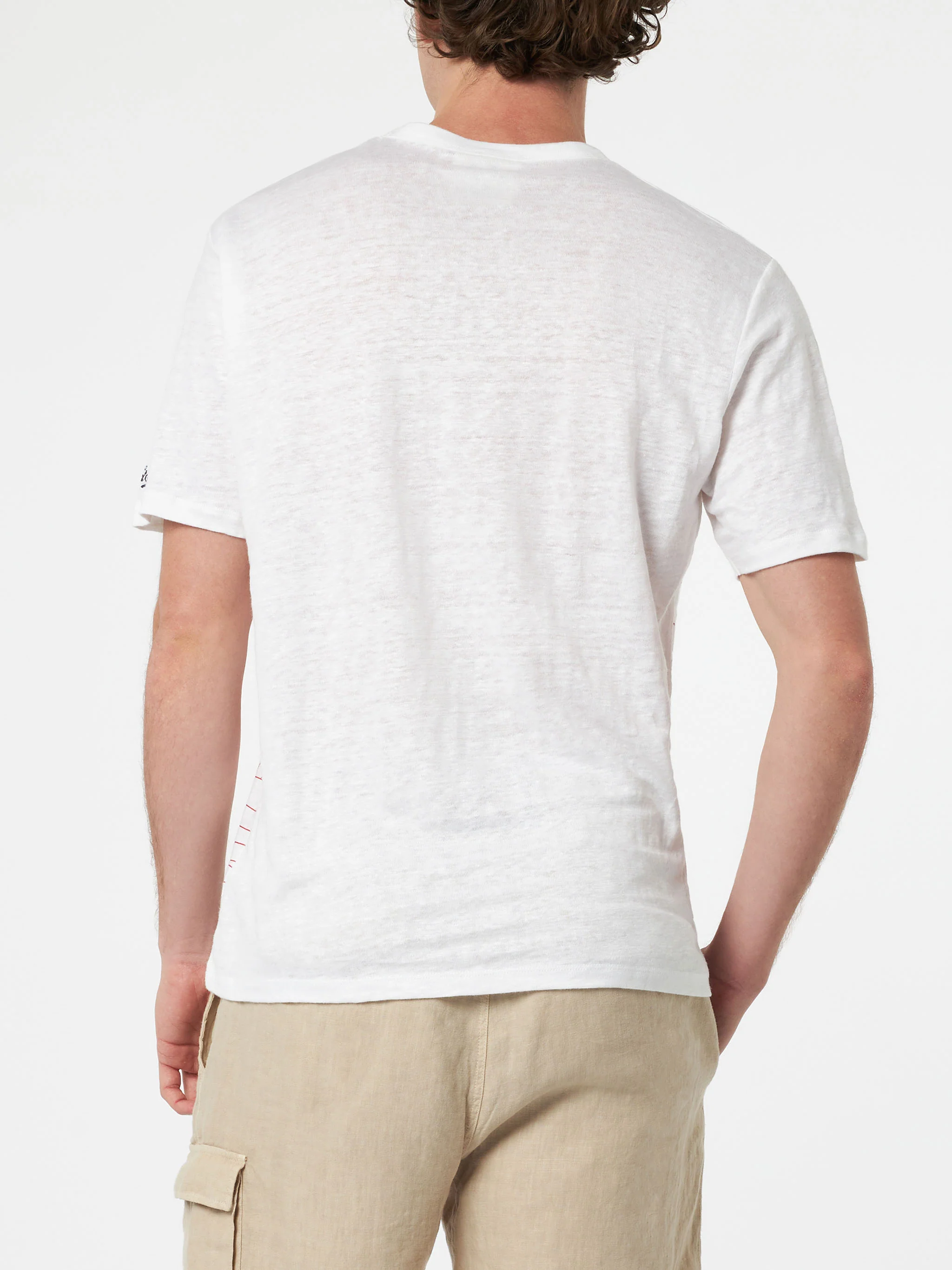 Ecstasea linen jersey t-shirt with Ibiza print - Image 4