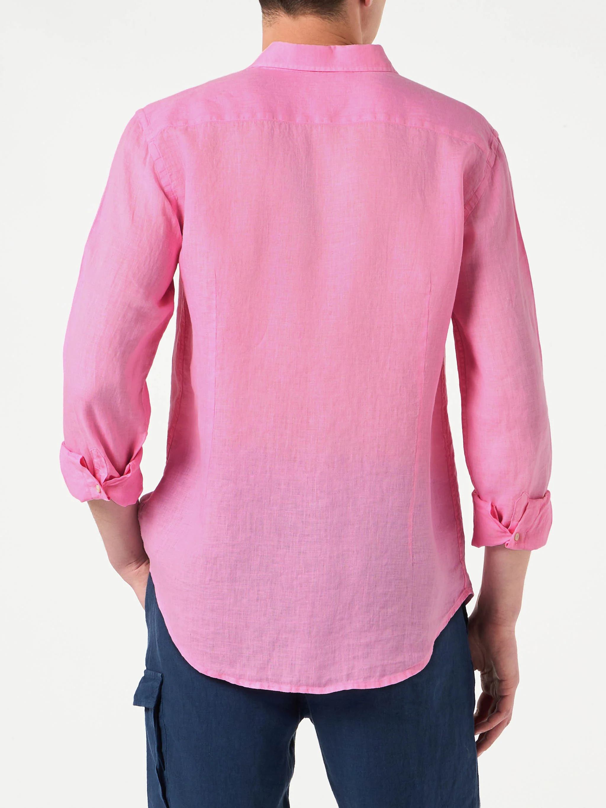 Pamplona pink linen shirt - Image 3
