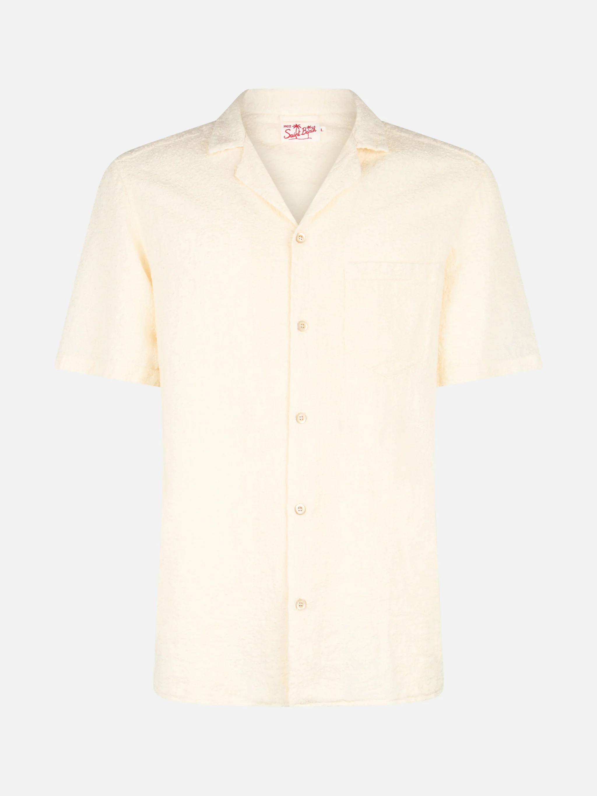 Kalea linen shirt with floral embroidery - Image 4