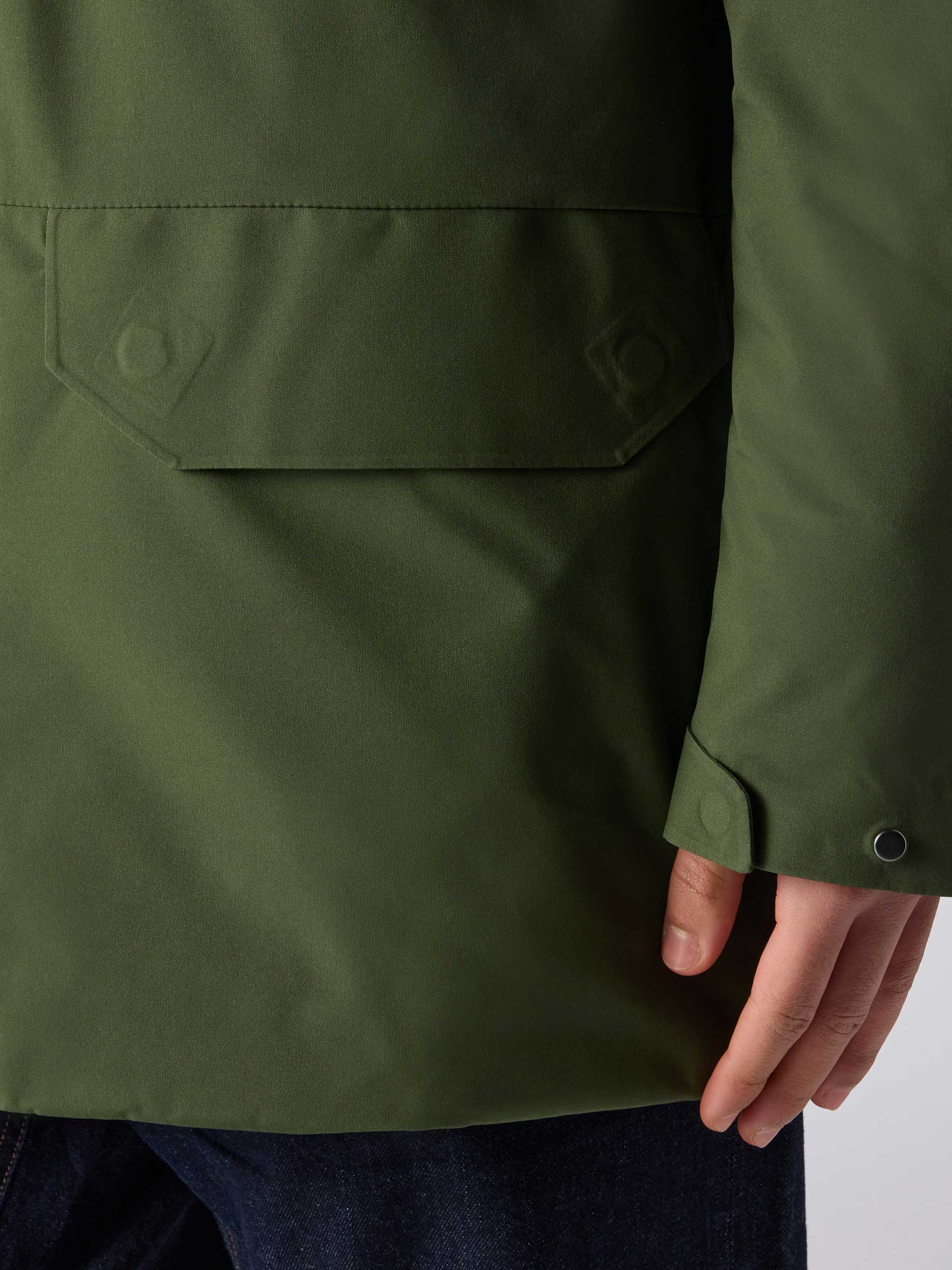 Voyager Down military green bandana parka - Image 3