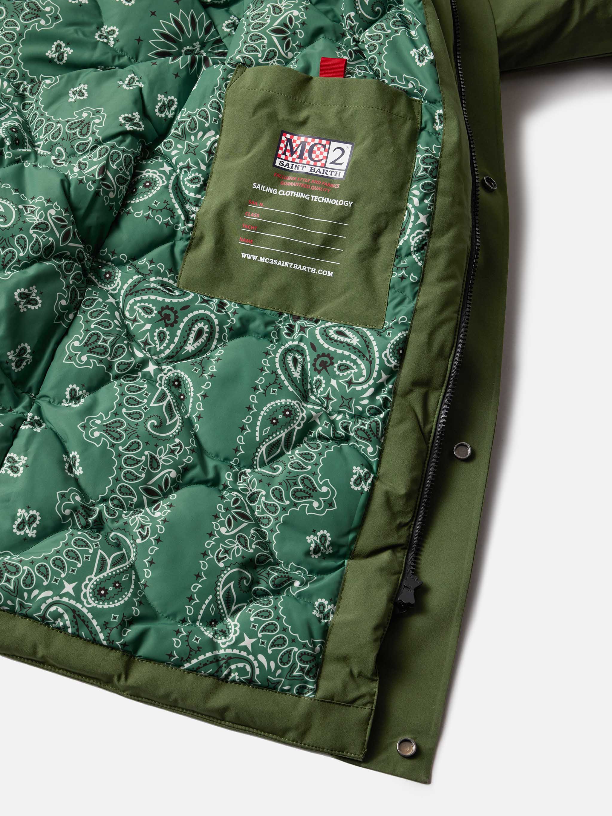 Voyager Down military green bandana parka - Image 6