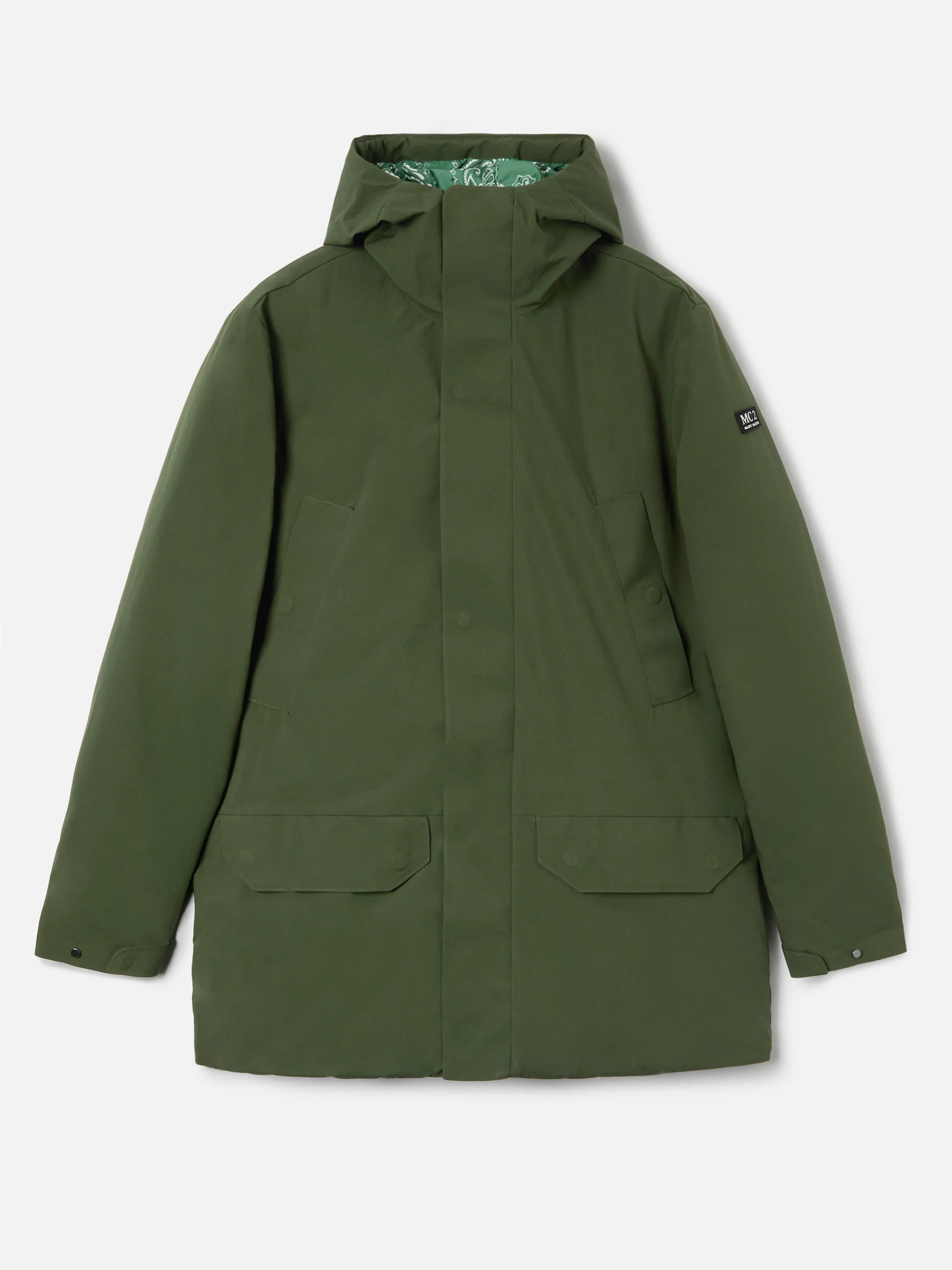 Voyager Down military green bandana parka - Image 7