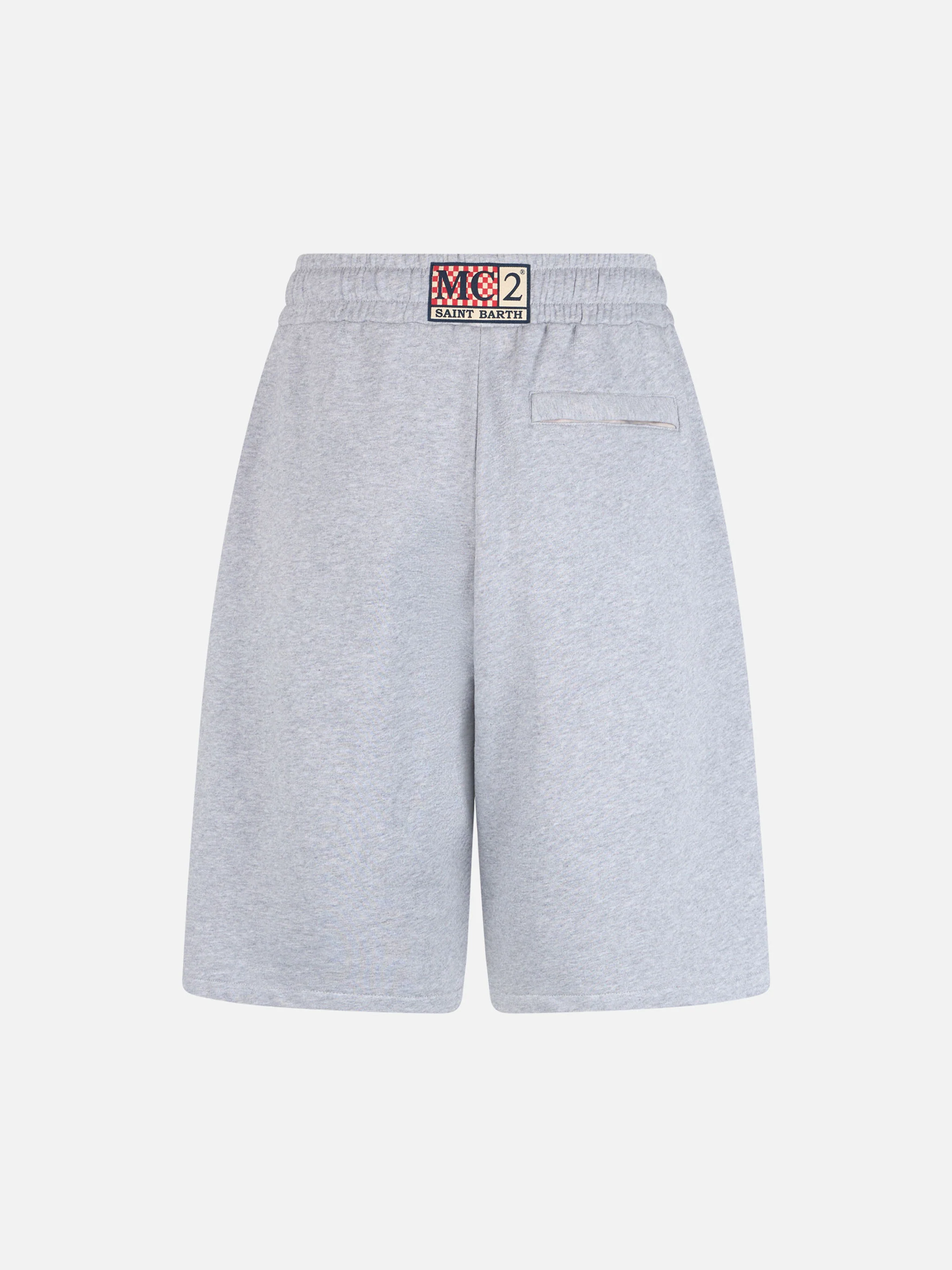 Randle grey mélange cotton bermuda shorts - Image 5